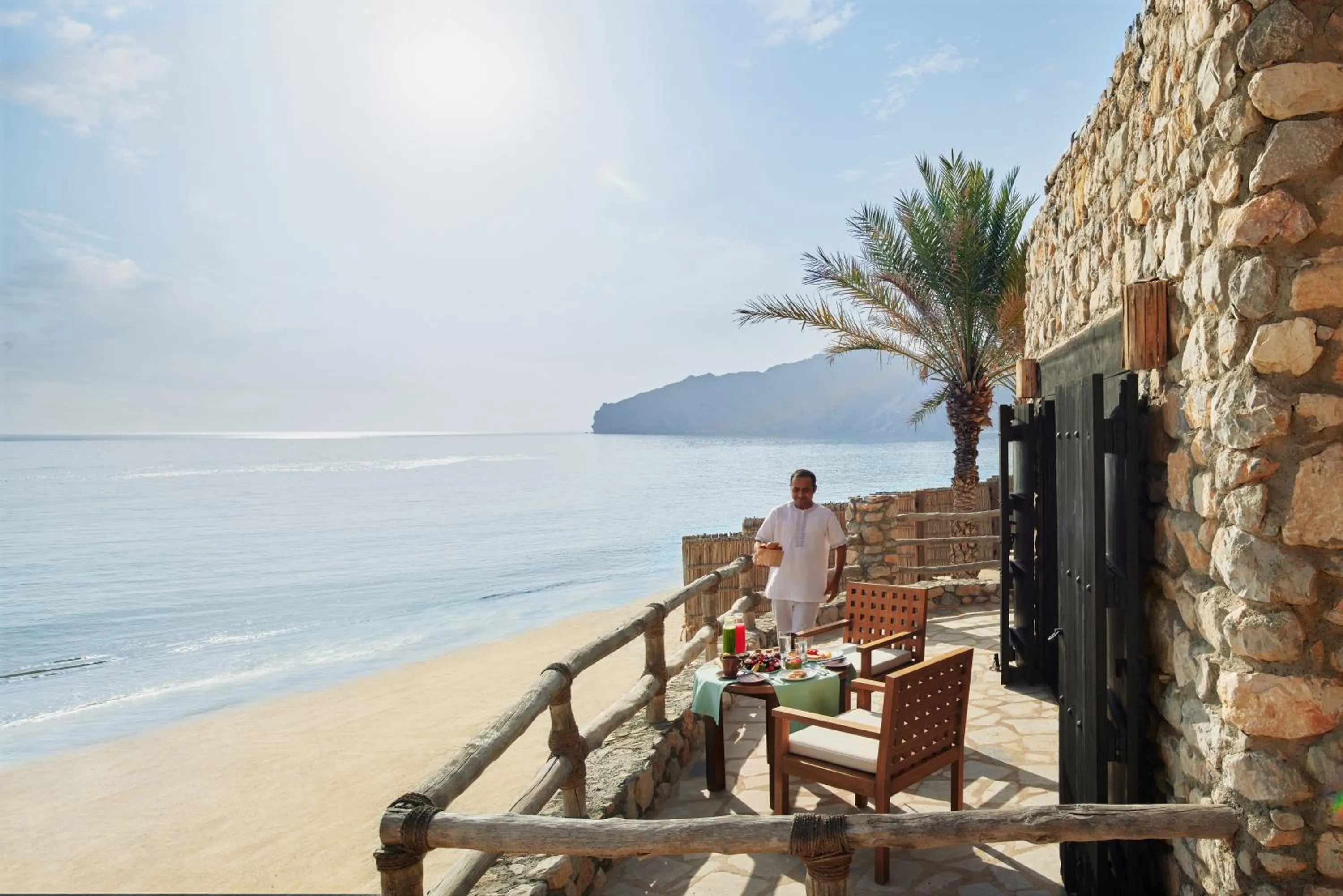 Balcony/Terrace in Six Senses Zighy Bay