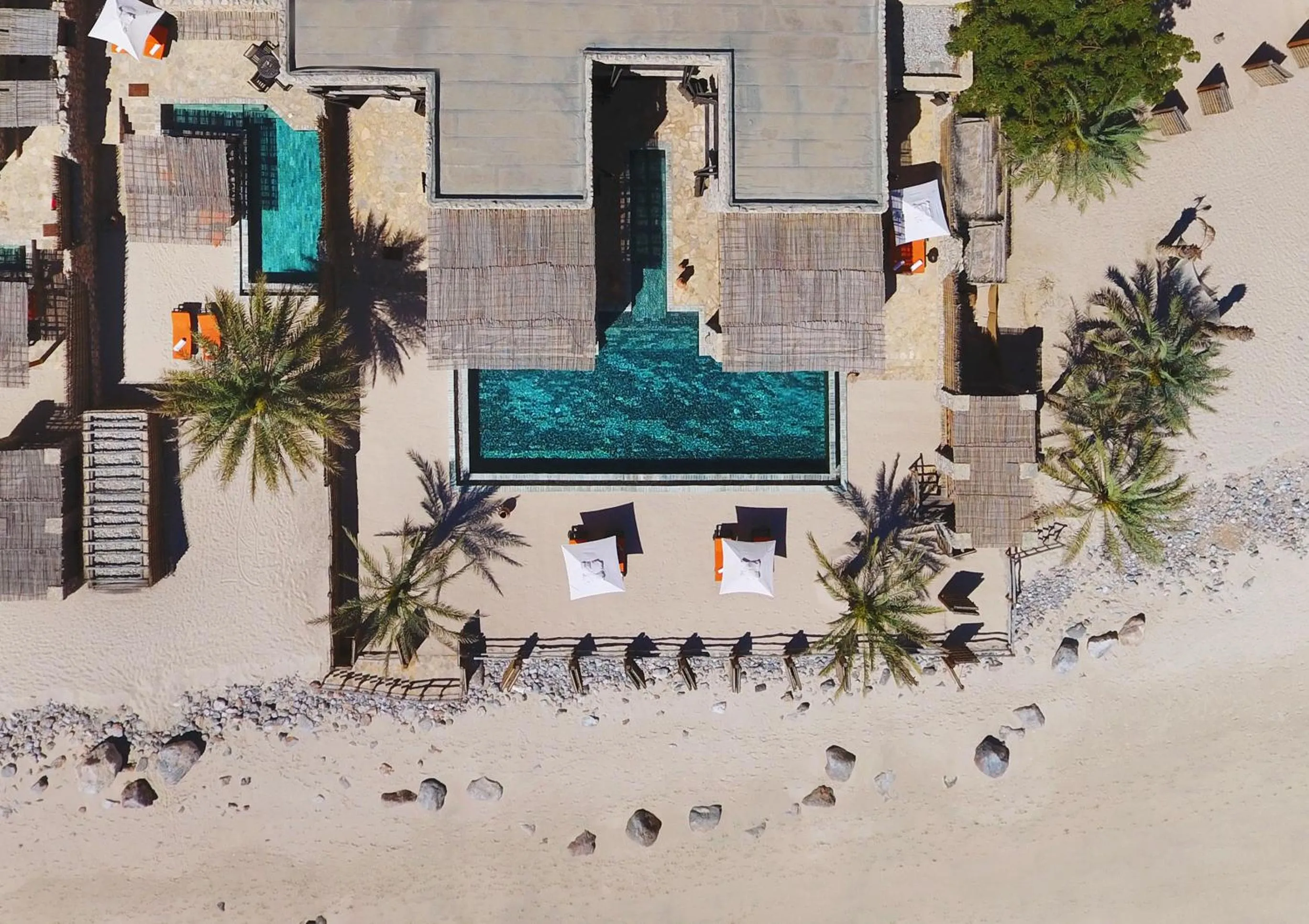 Pool view in Six Senses Zighy Bay