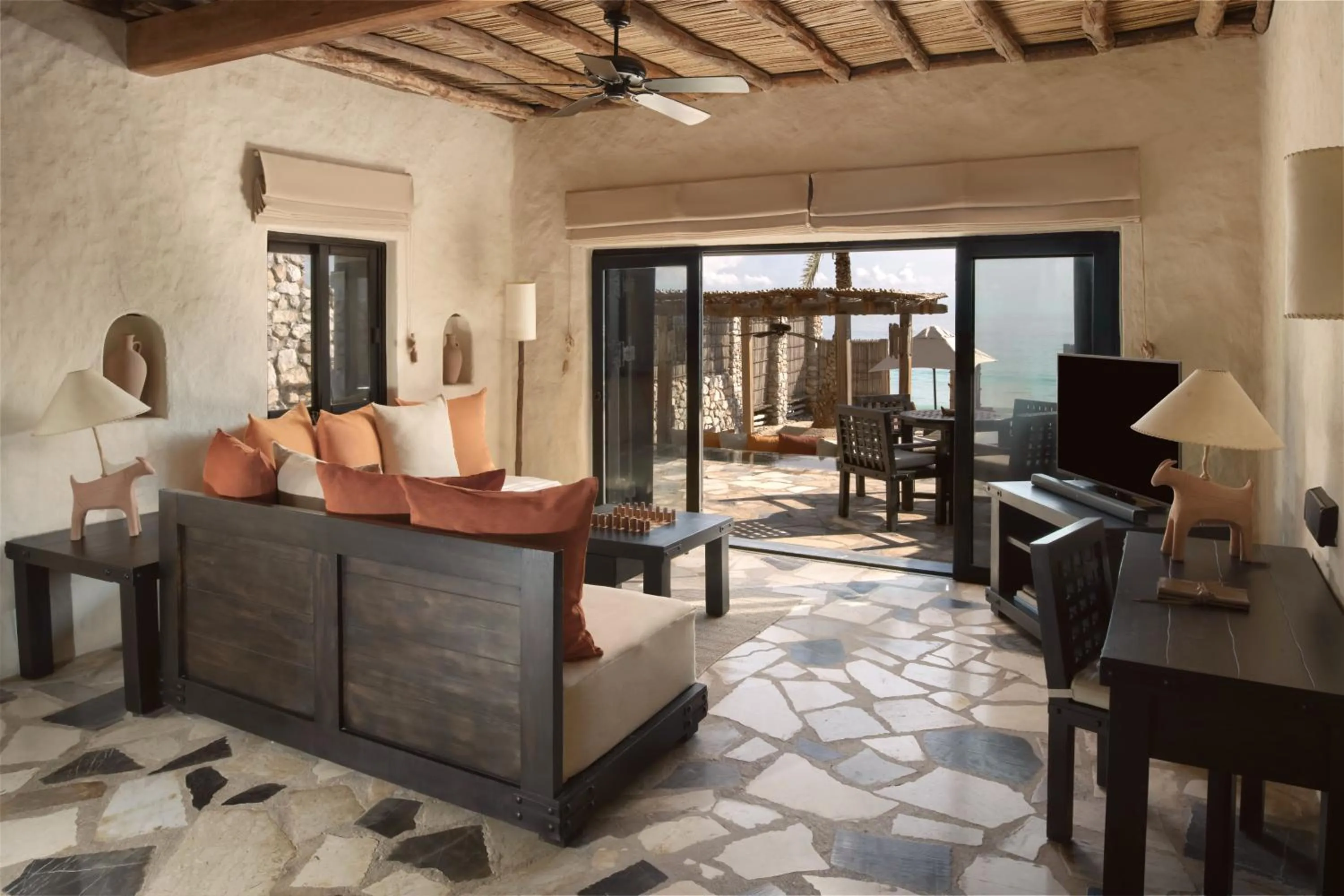 Living room in Six Senses Zighy Bay