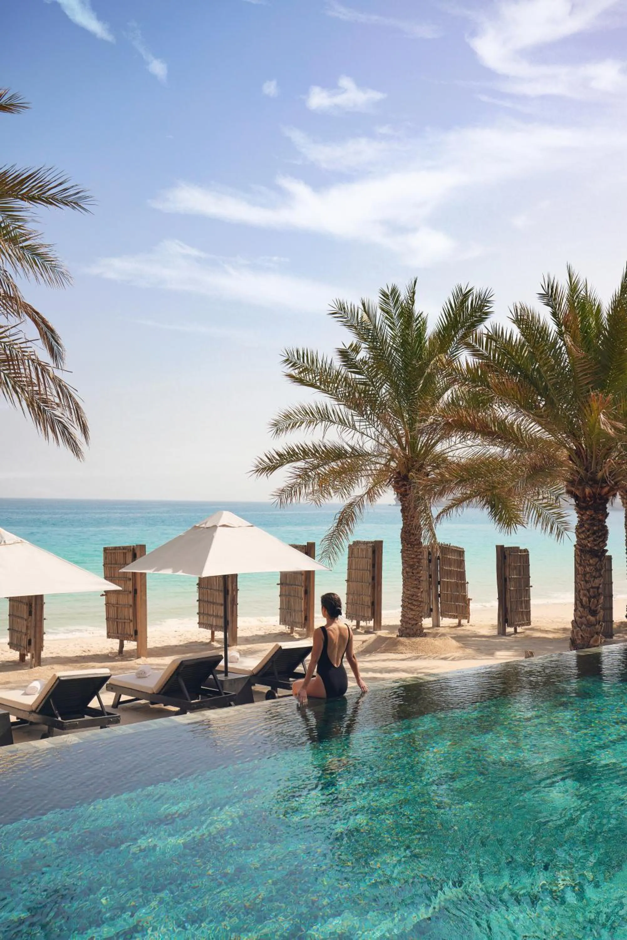 Swimming pool in Six Senses Zighy Bay