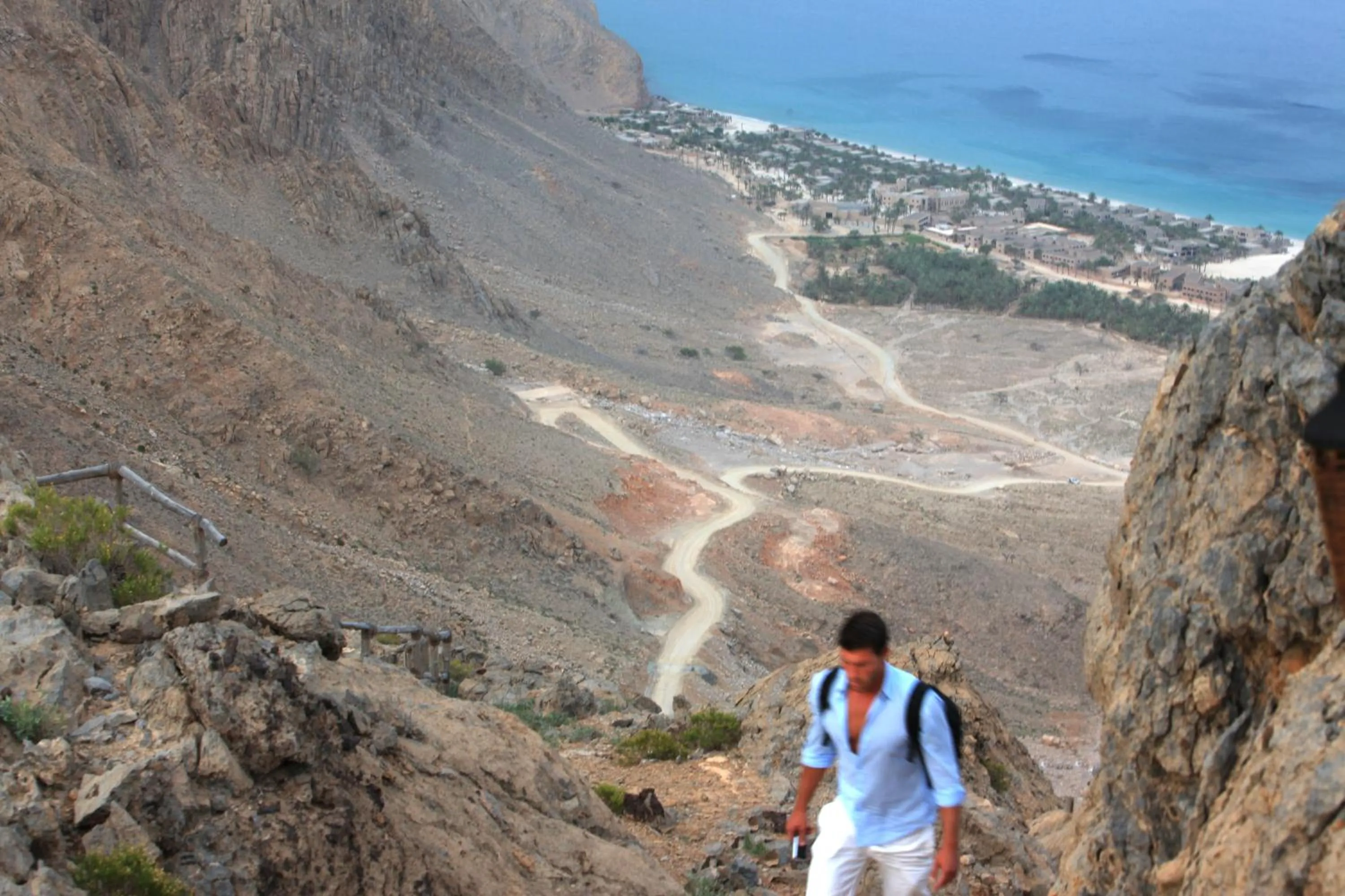 Hiking in Six Senses Zighy Bay
