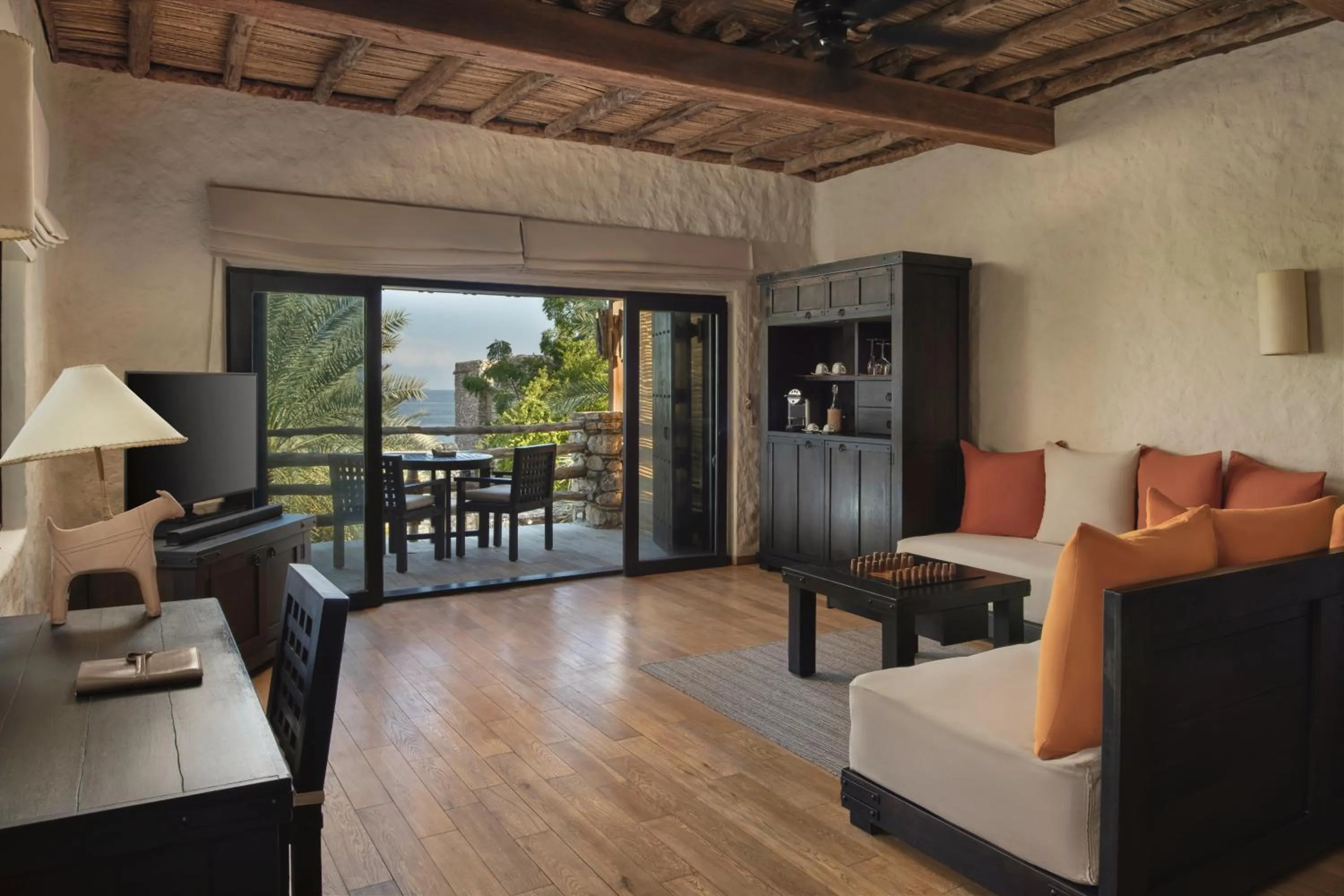 Living room in Six Senses Zighy Bay