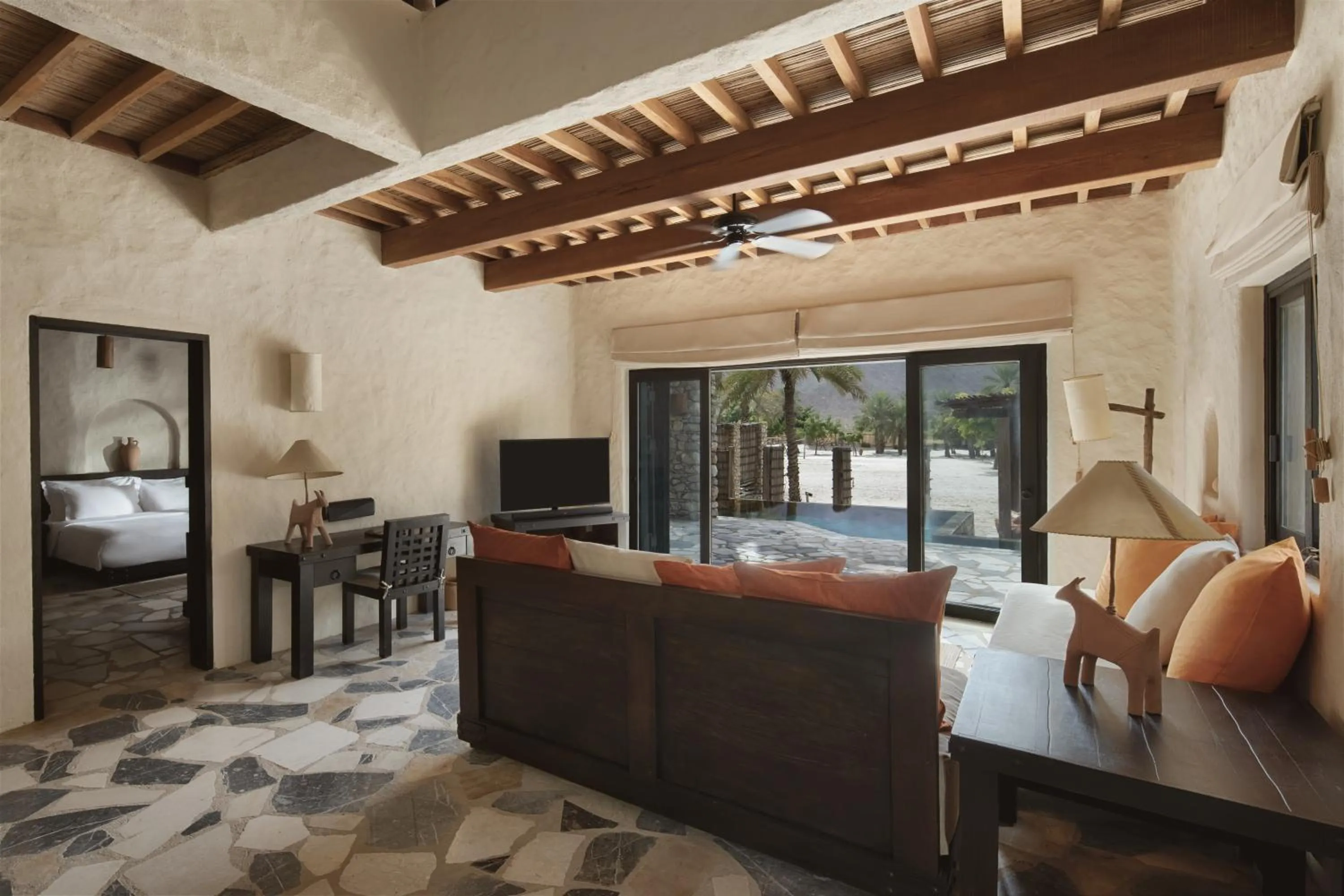 Living room in Six Senses Zighy Bay