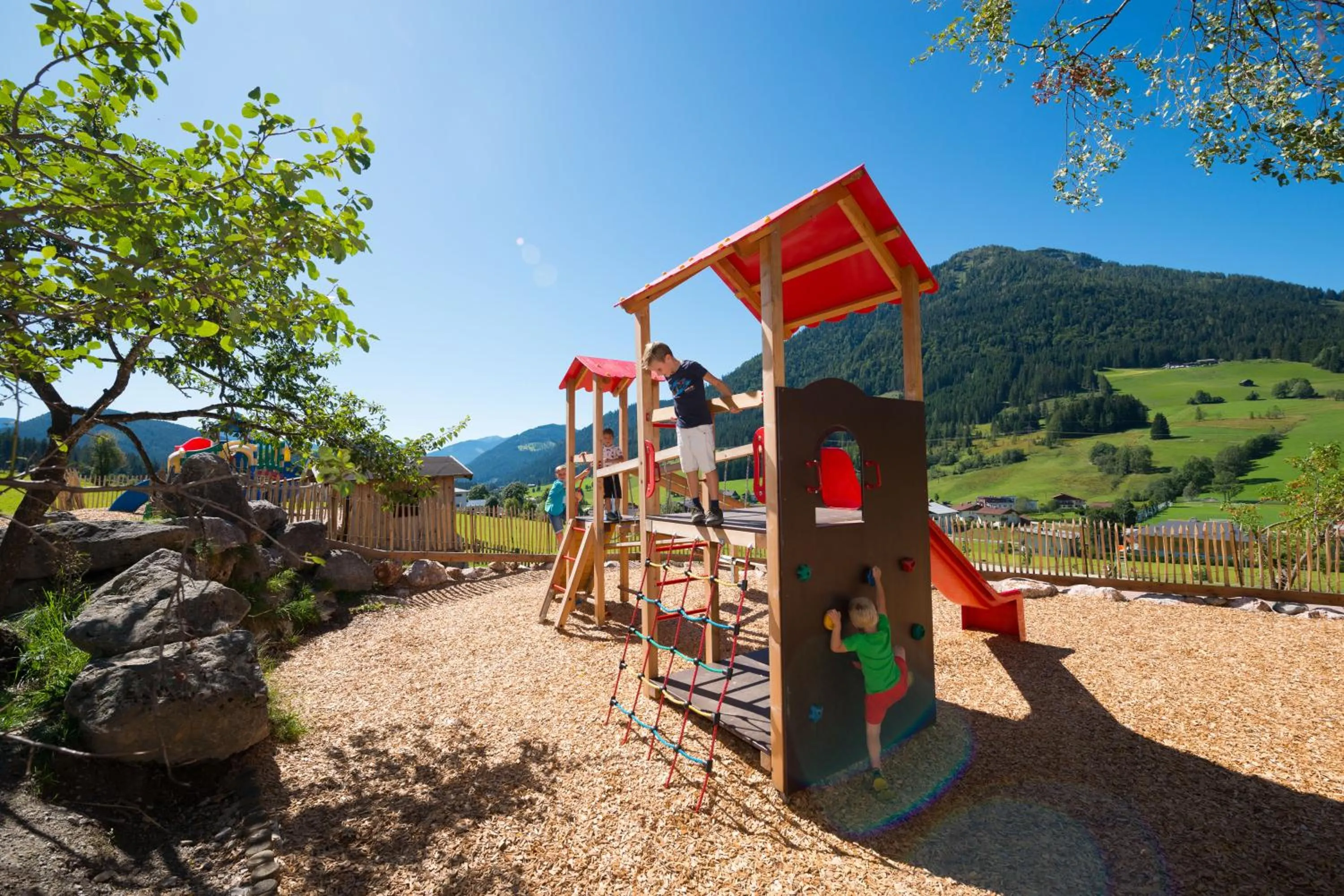 Children play ground in Wohlfühlresort und Feriengut Martinerhof
