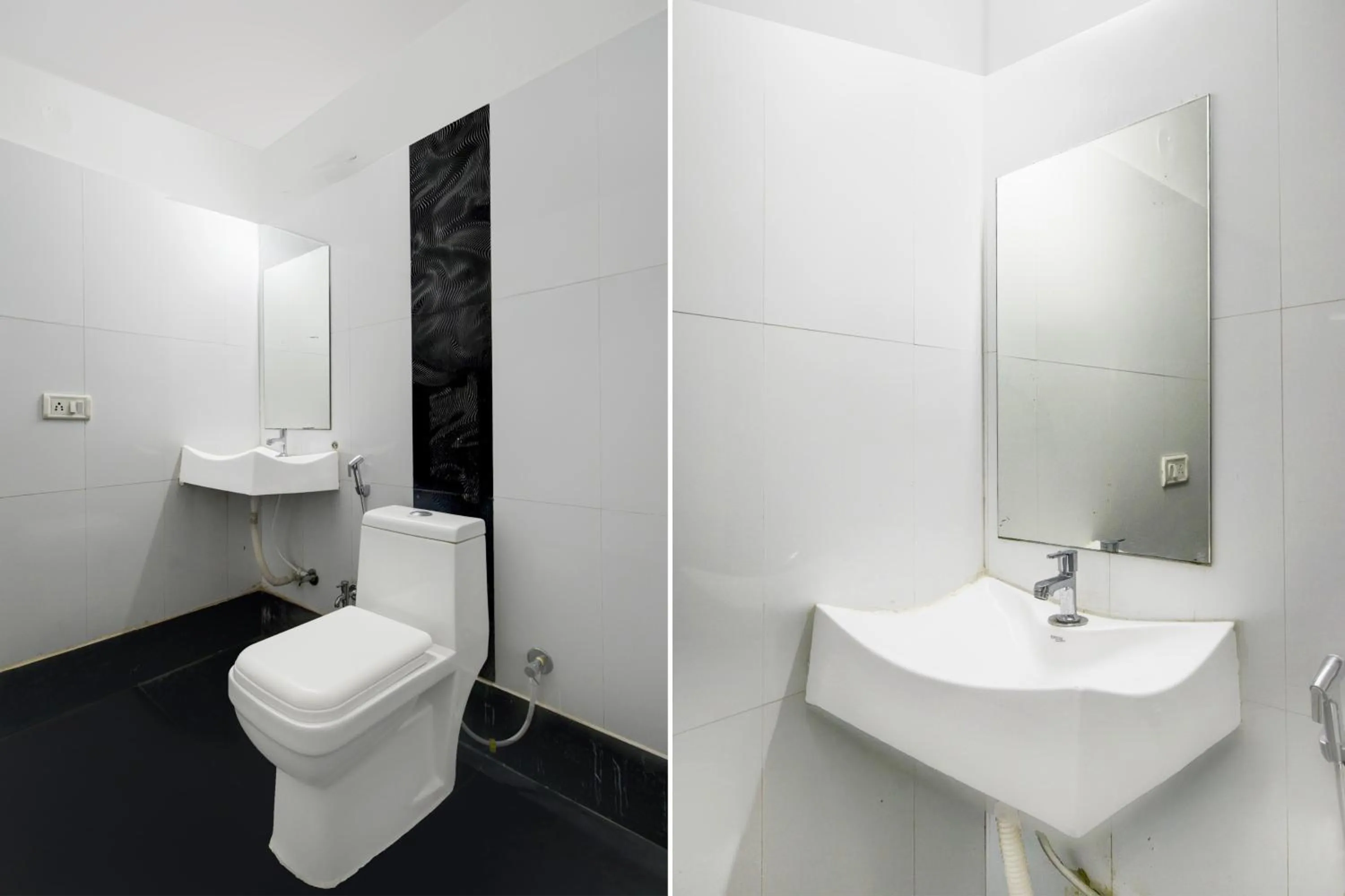 Bathroom in Super Hotel O Erragadda Metro Station Hyderabad Formerly Palak Residency