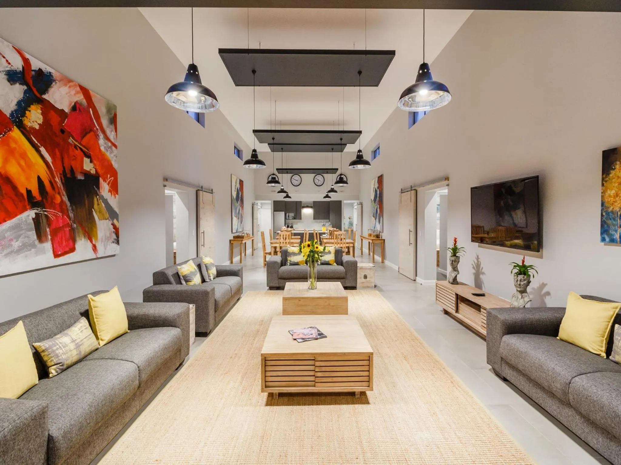 Communal lounge/ TV room in The Greens Guest House