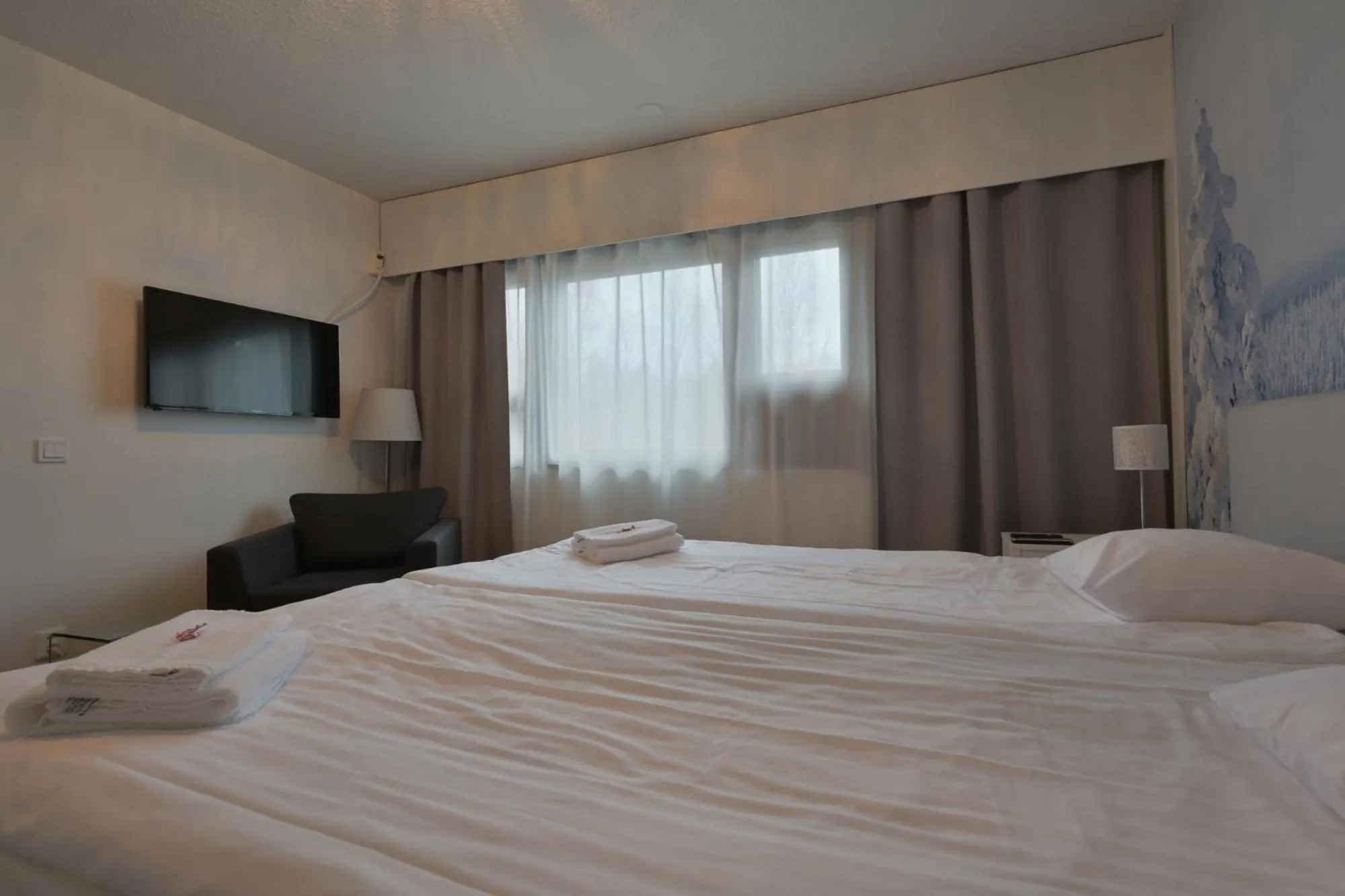 Bed in Hotel Kittilä