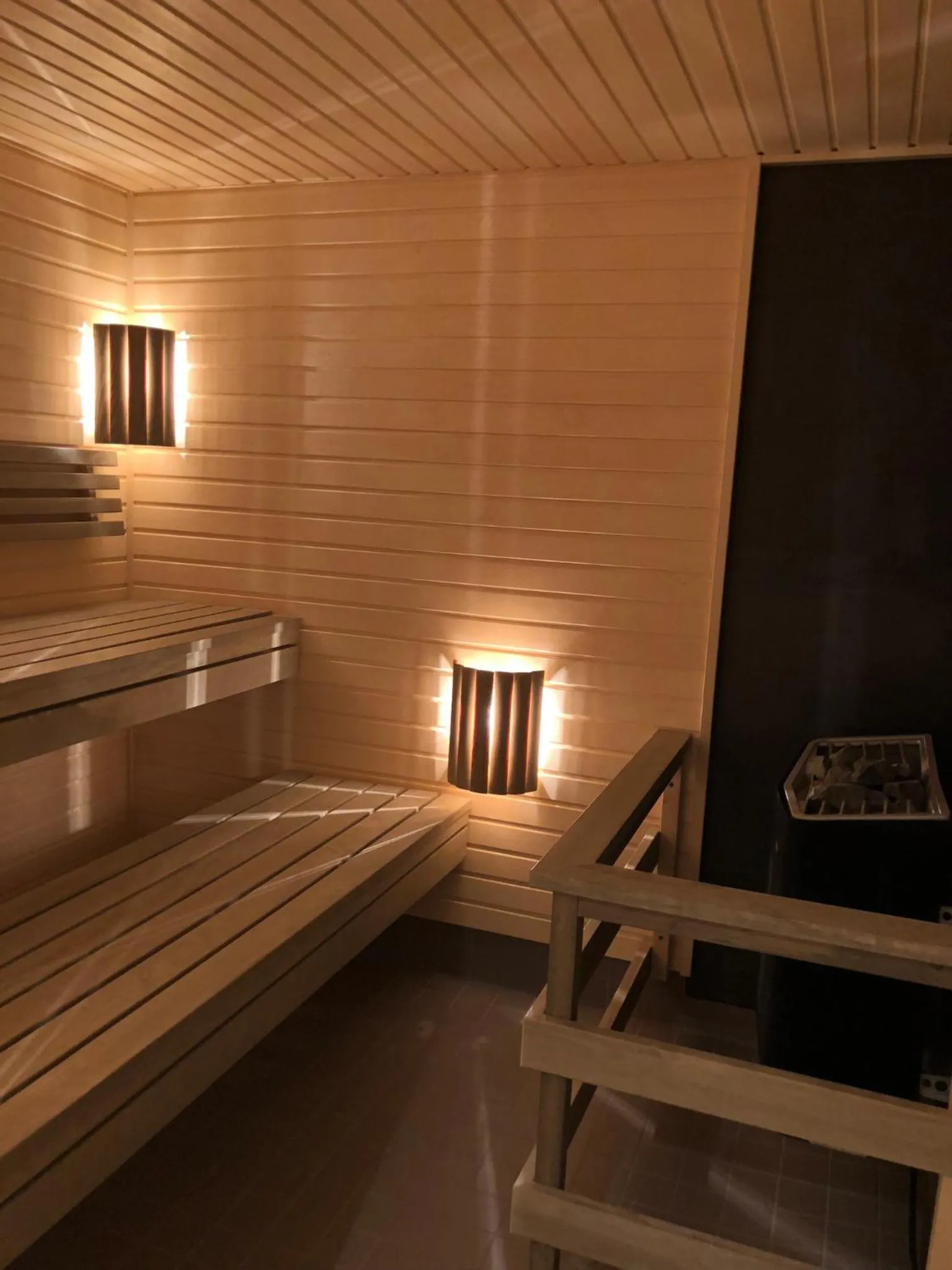 Sauna, Bed in Park Alandia Hotel