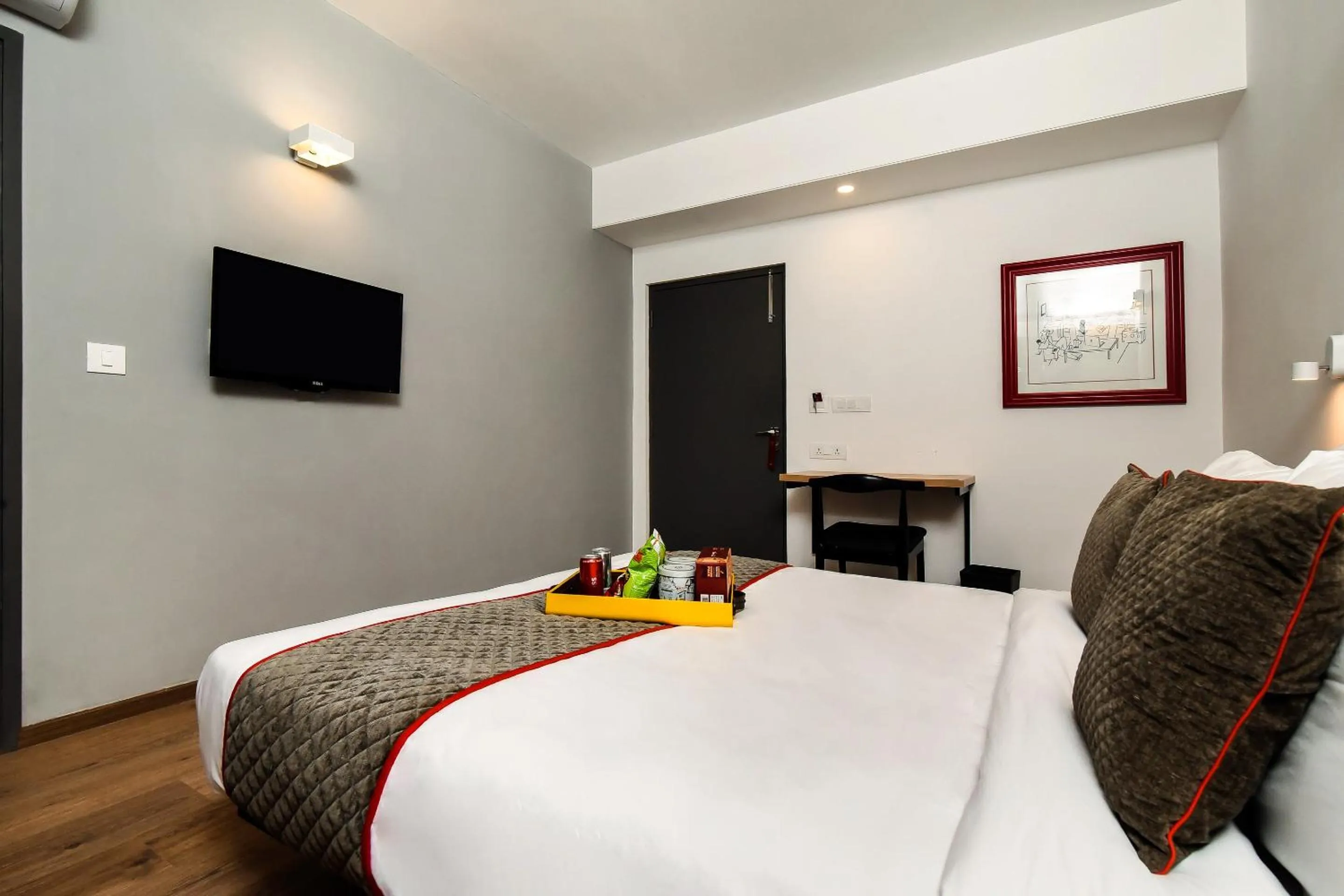 Lobby or reception, Bed in Townhouse C Scheme Ahinsa Circle