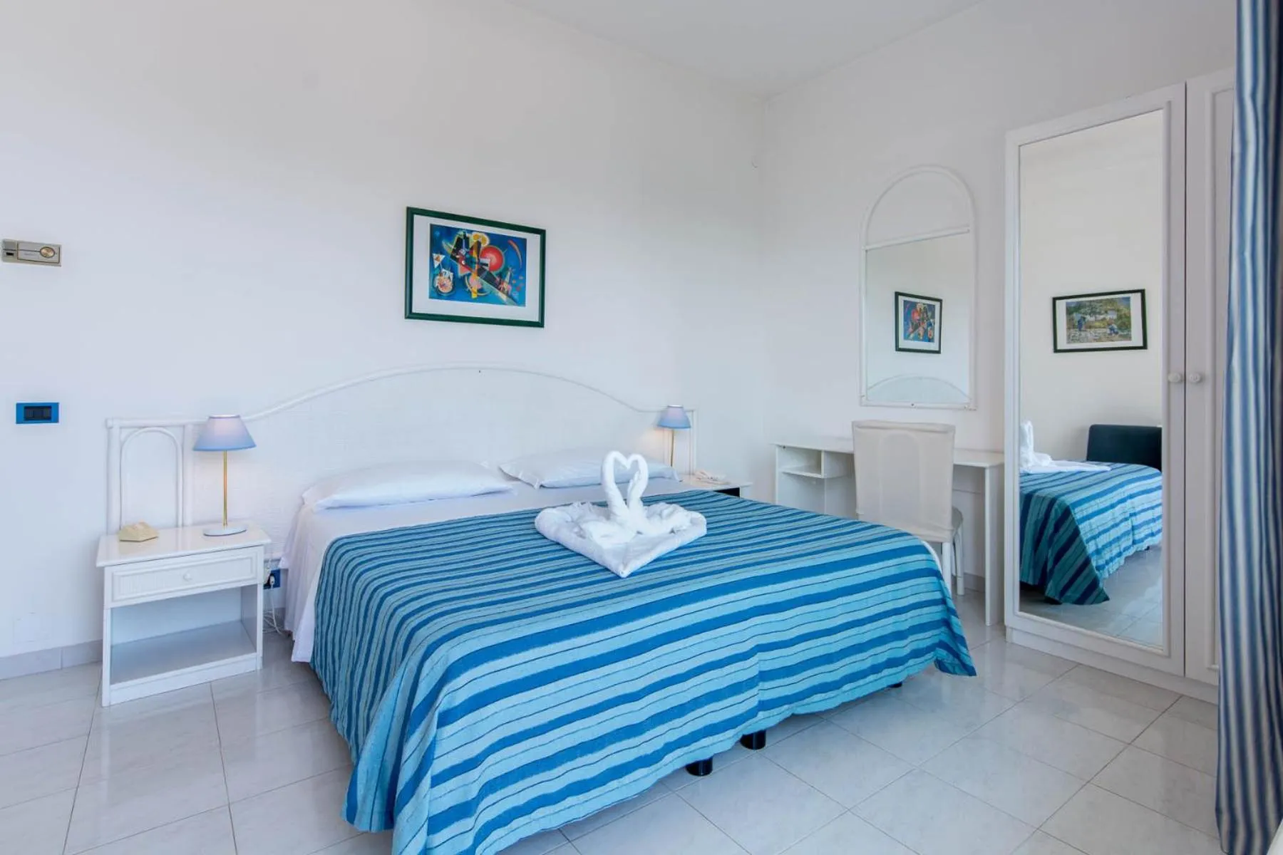 Bed in Hotel Panorama