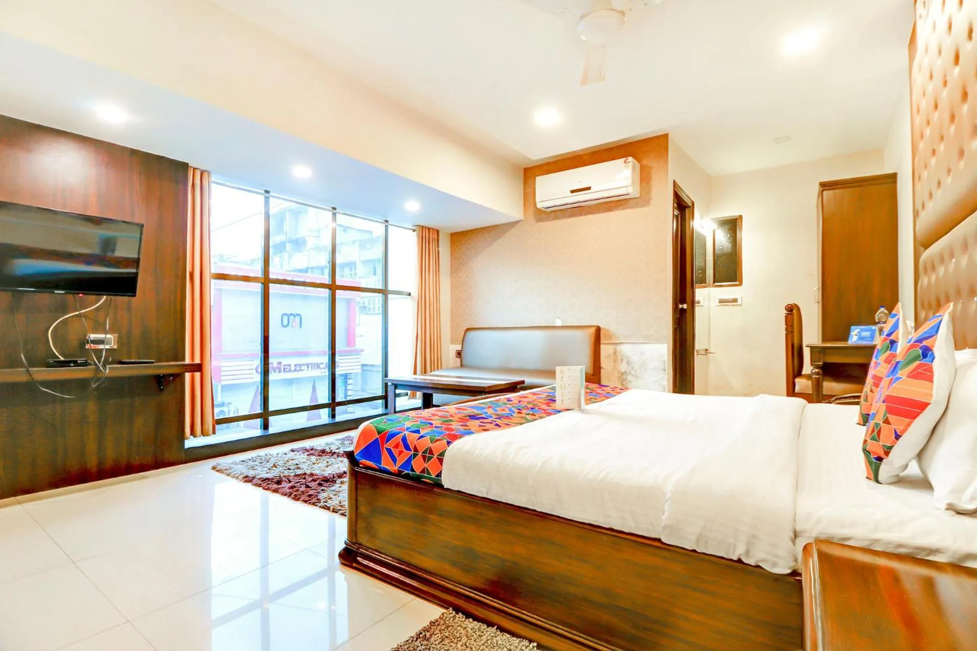 Bedroom, Bed in FabHotel Anandam
