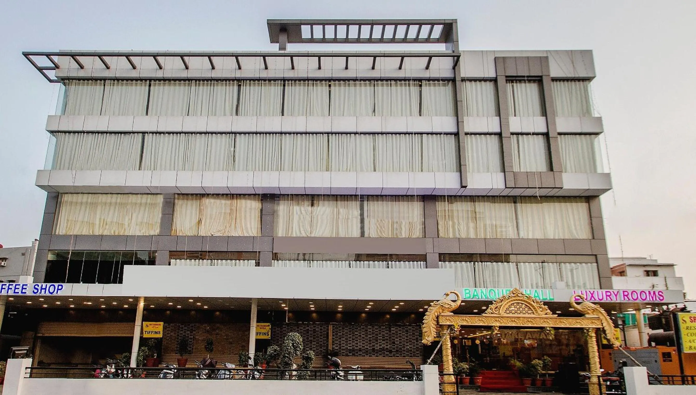 Facade/entrance in Capital O Wild Wings Hotel Near Omni Hospital Lane Nagole main road