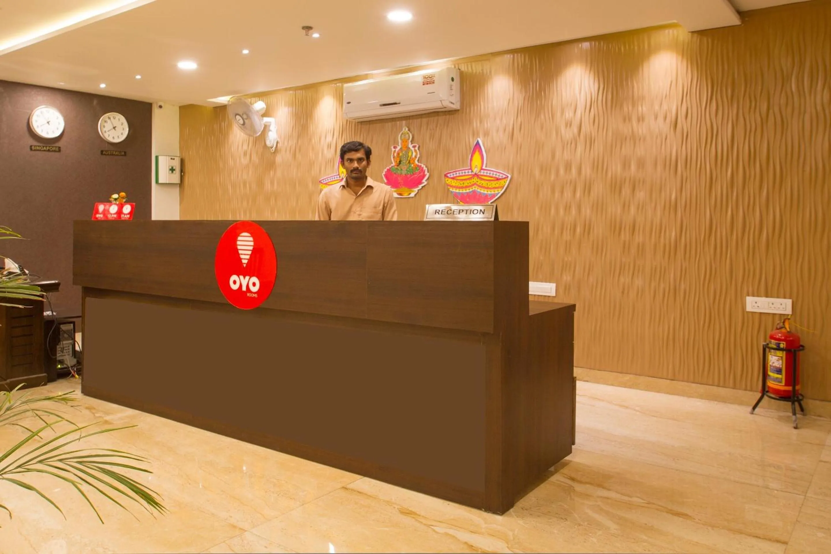 Lobby or reception in Capital O Wild Wings Hotel Near Omni Hospital Lane Nagole main road