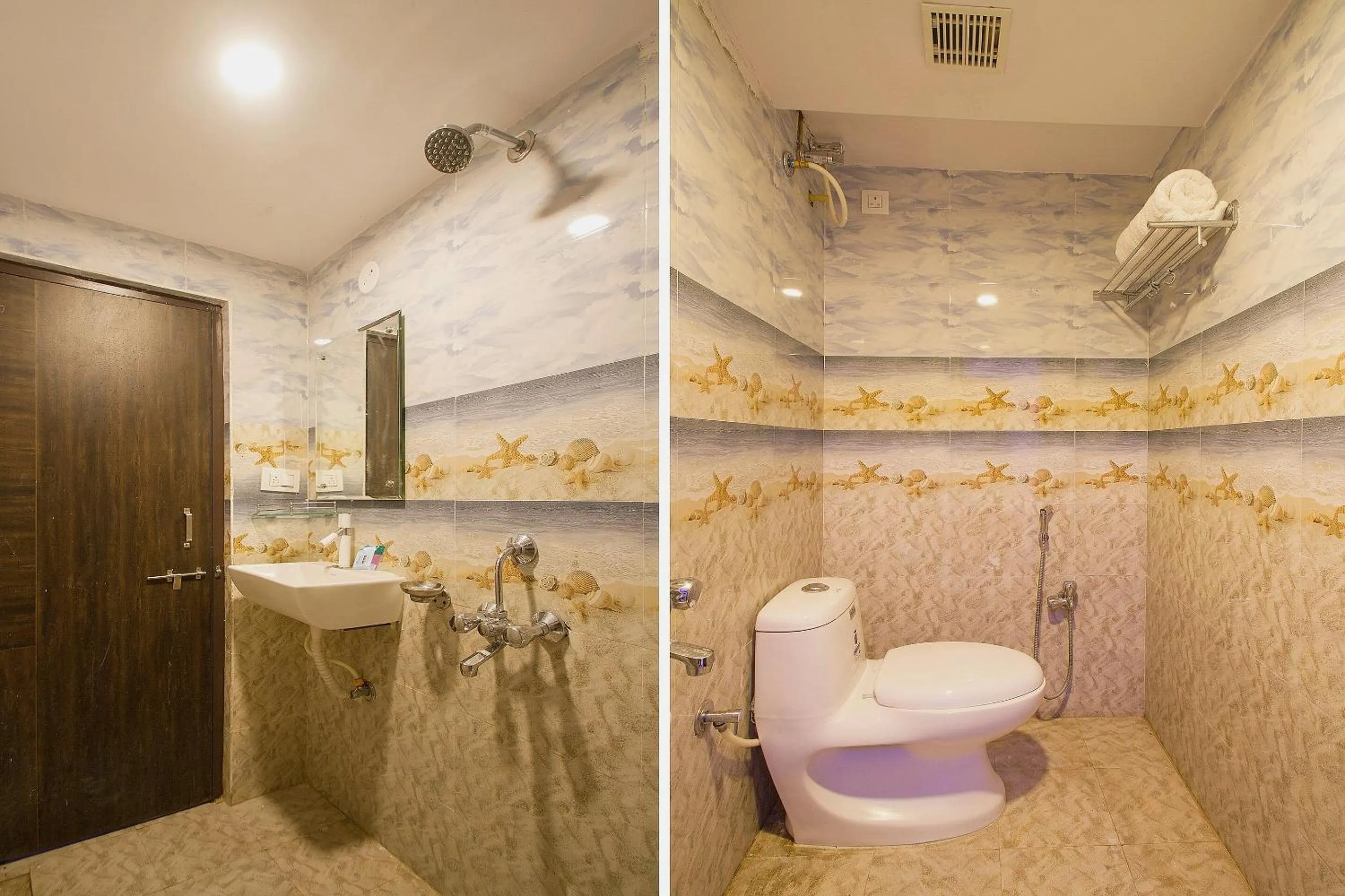 Bathroom in Capital O Wild Wings Hotel Near Omni Hospital Lane Nagole main road