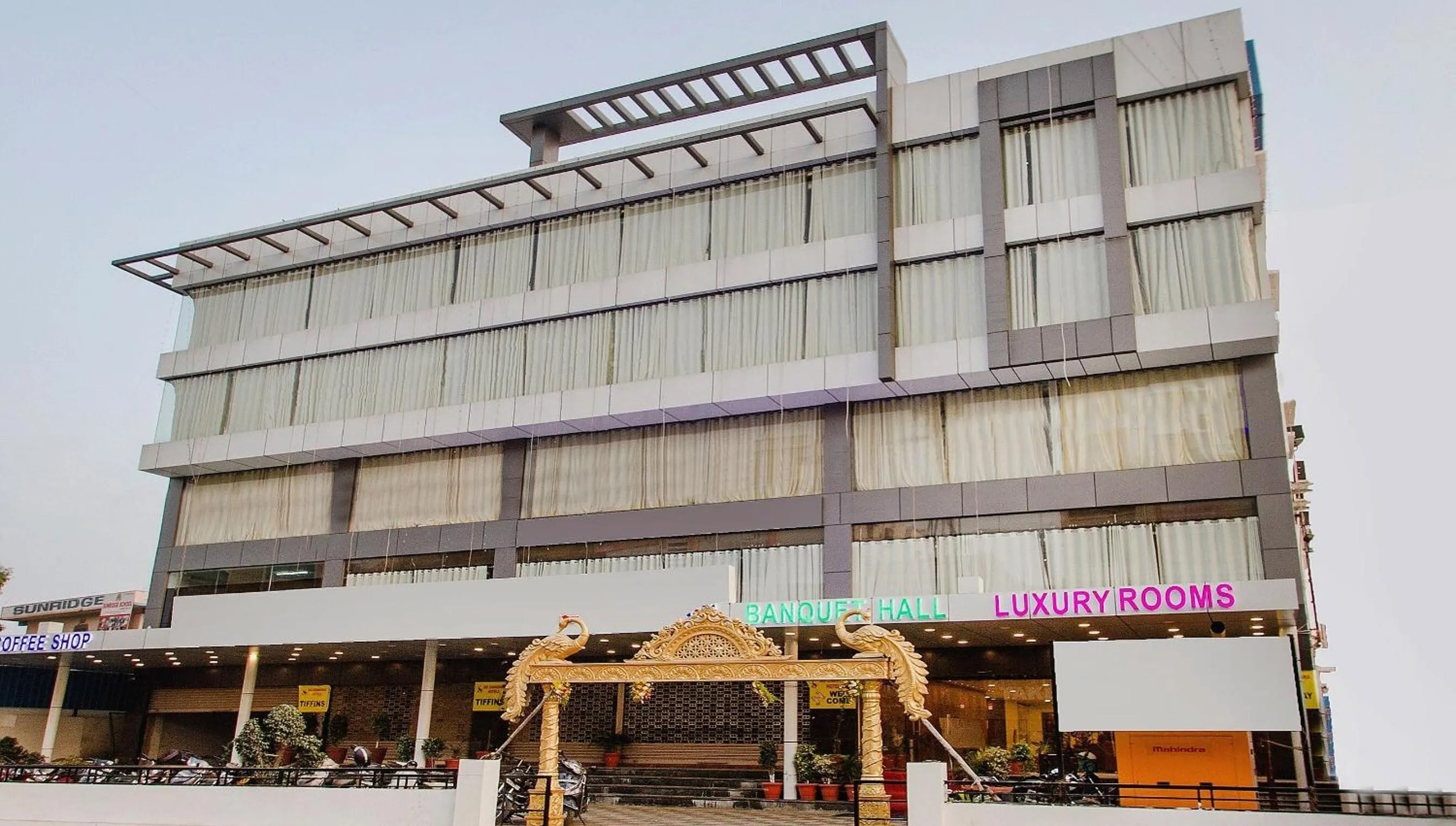 Facade/entrance in Capital O Wild Wings Hotel Near Omni Hospital Lane Nagole main road