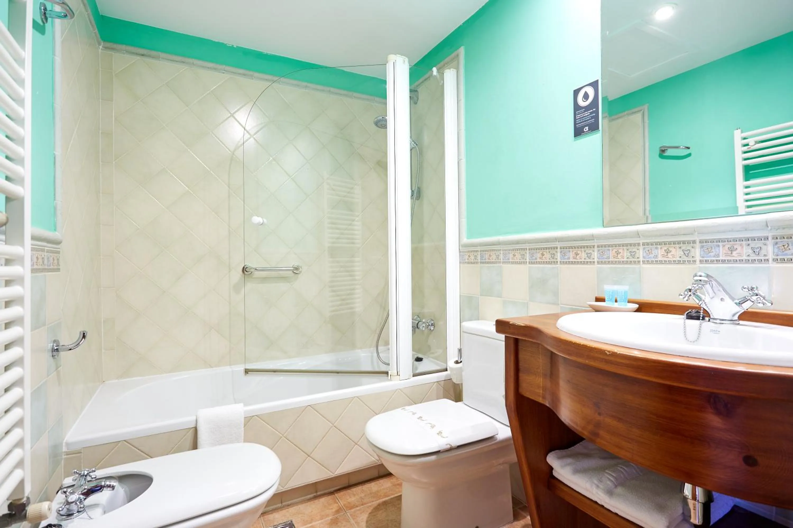 Toilet in Hotel Puerta Sepúlveda