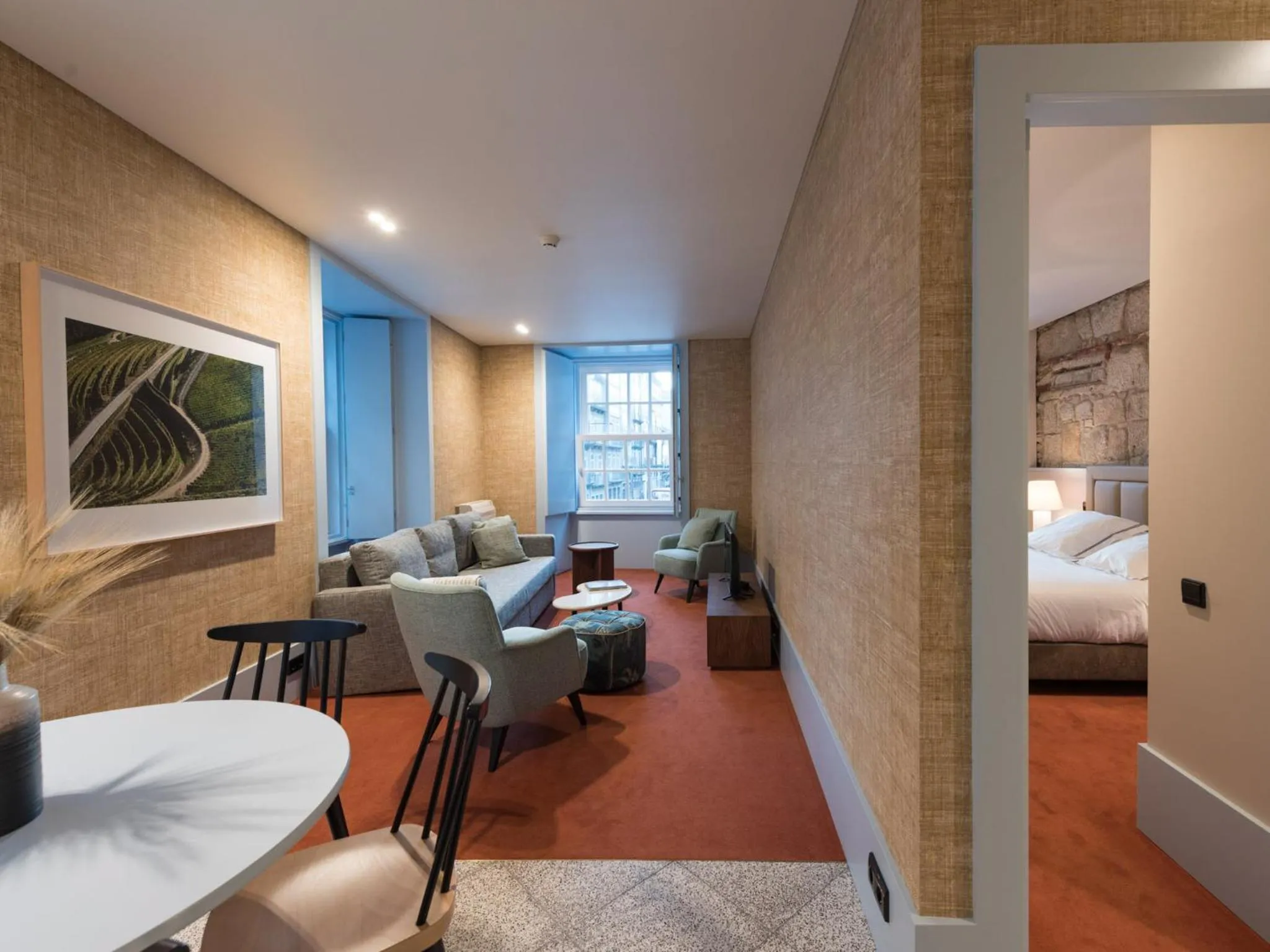 Seating area, Bed in Apartamentos The Arc Carrís