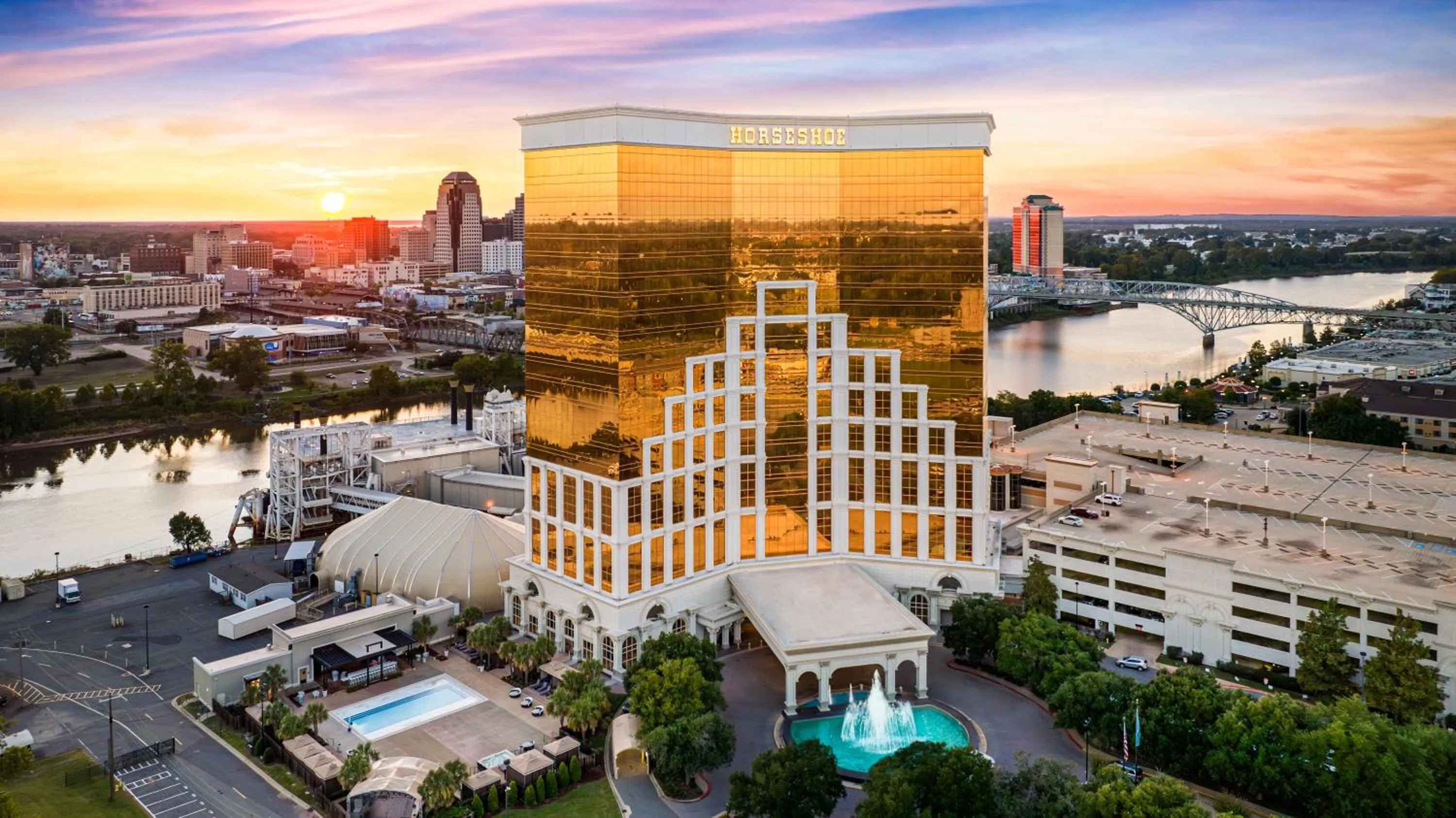 Property building in Horseshoe Bossier City, A Caesars Destination