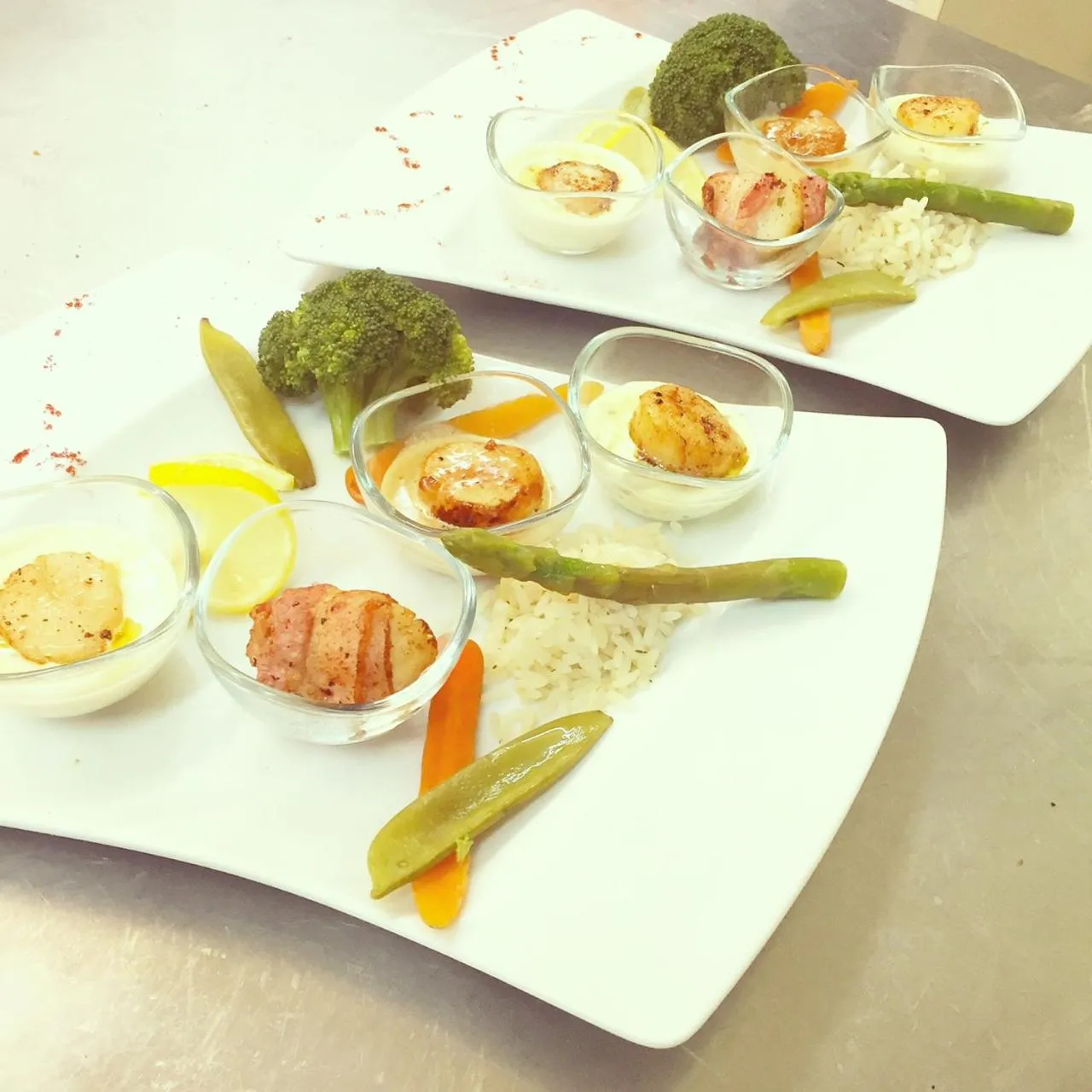 Food close-up in Logis Hotel Restaurant Le Vedaquais