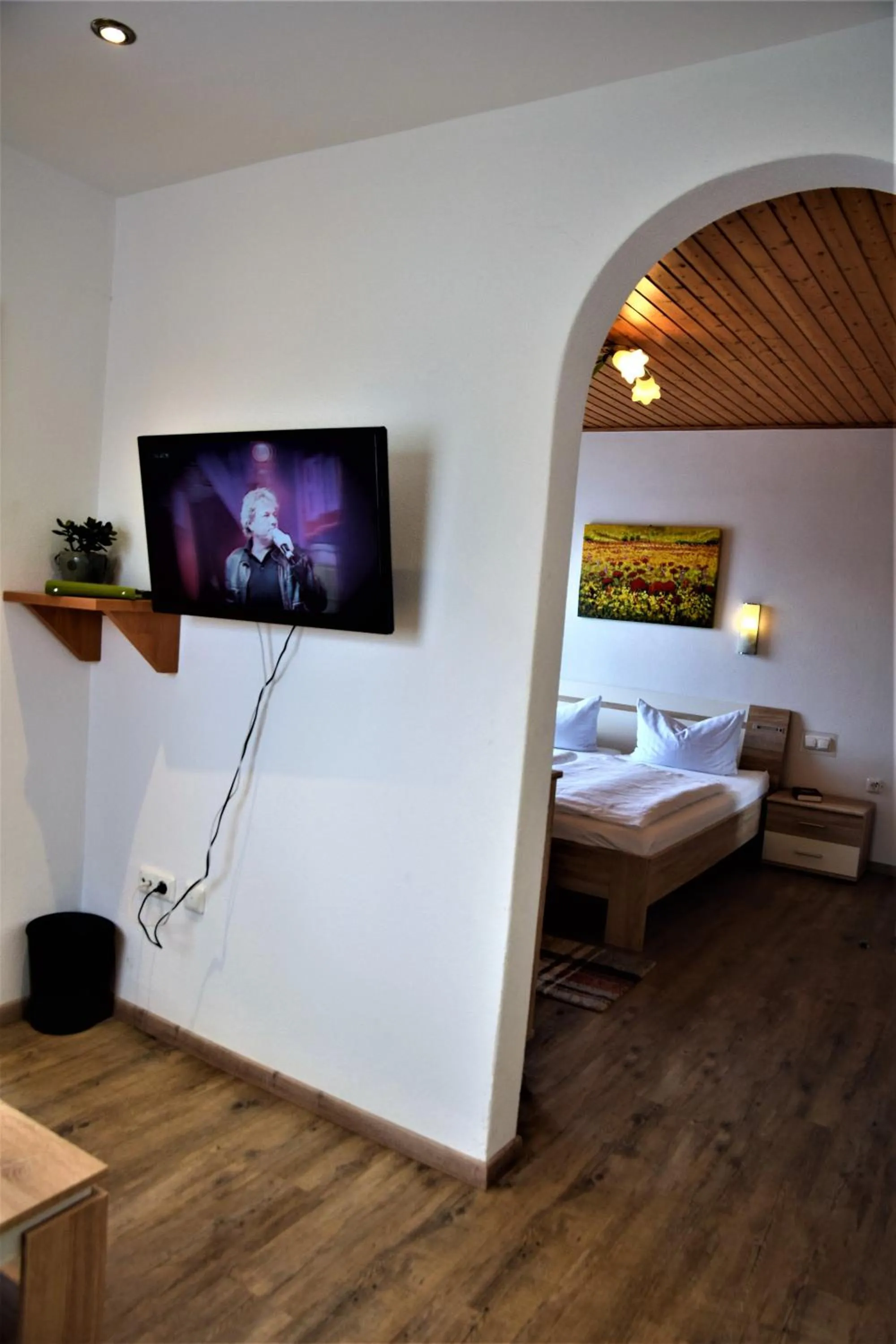 Bed in Landhotel Steigerwaldhaus