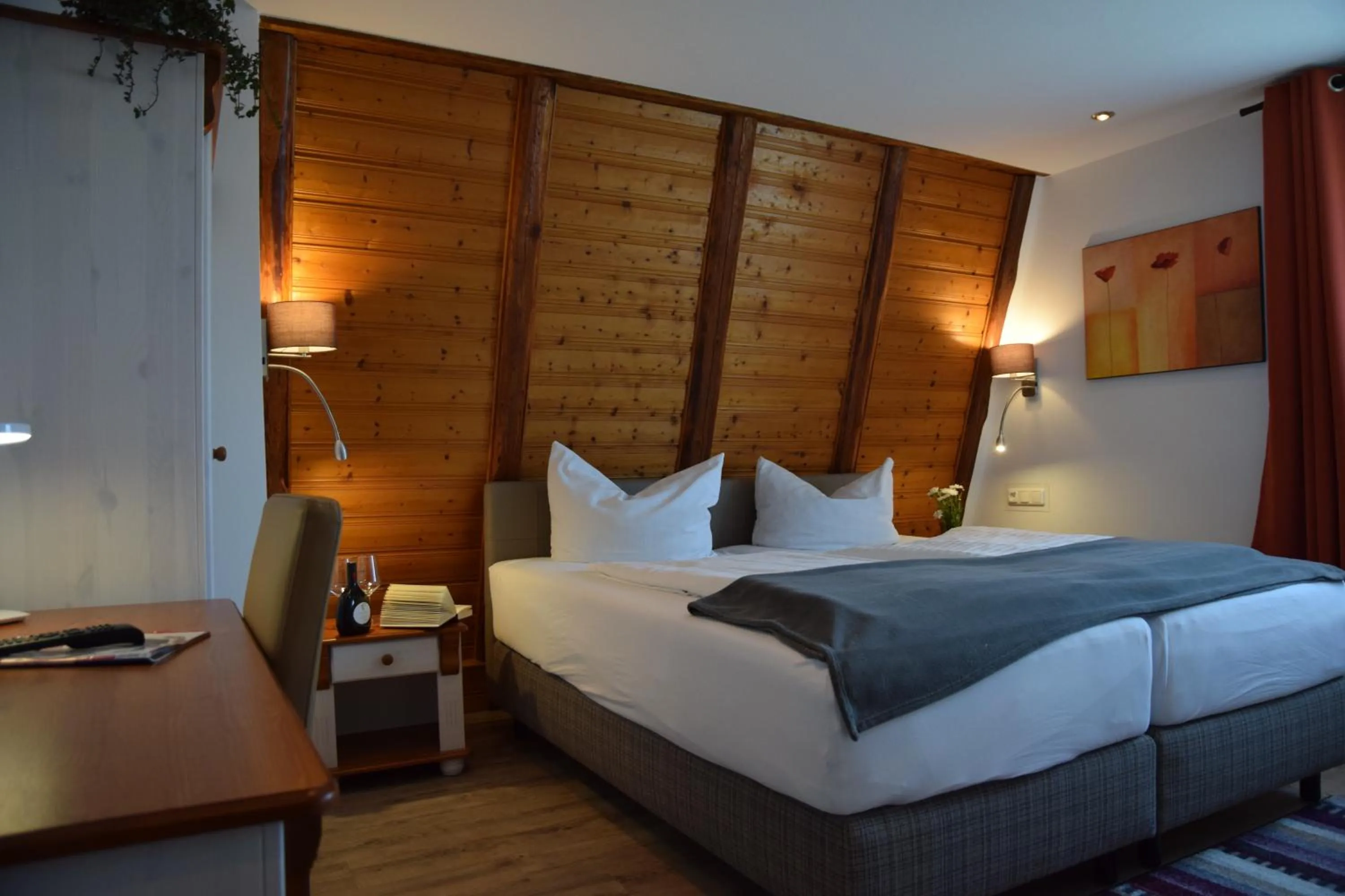 Bed in Landhotel Steigerwaldhaus