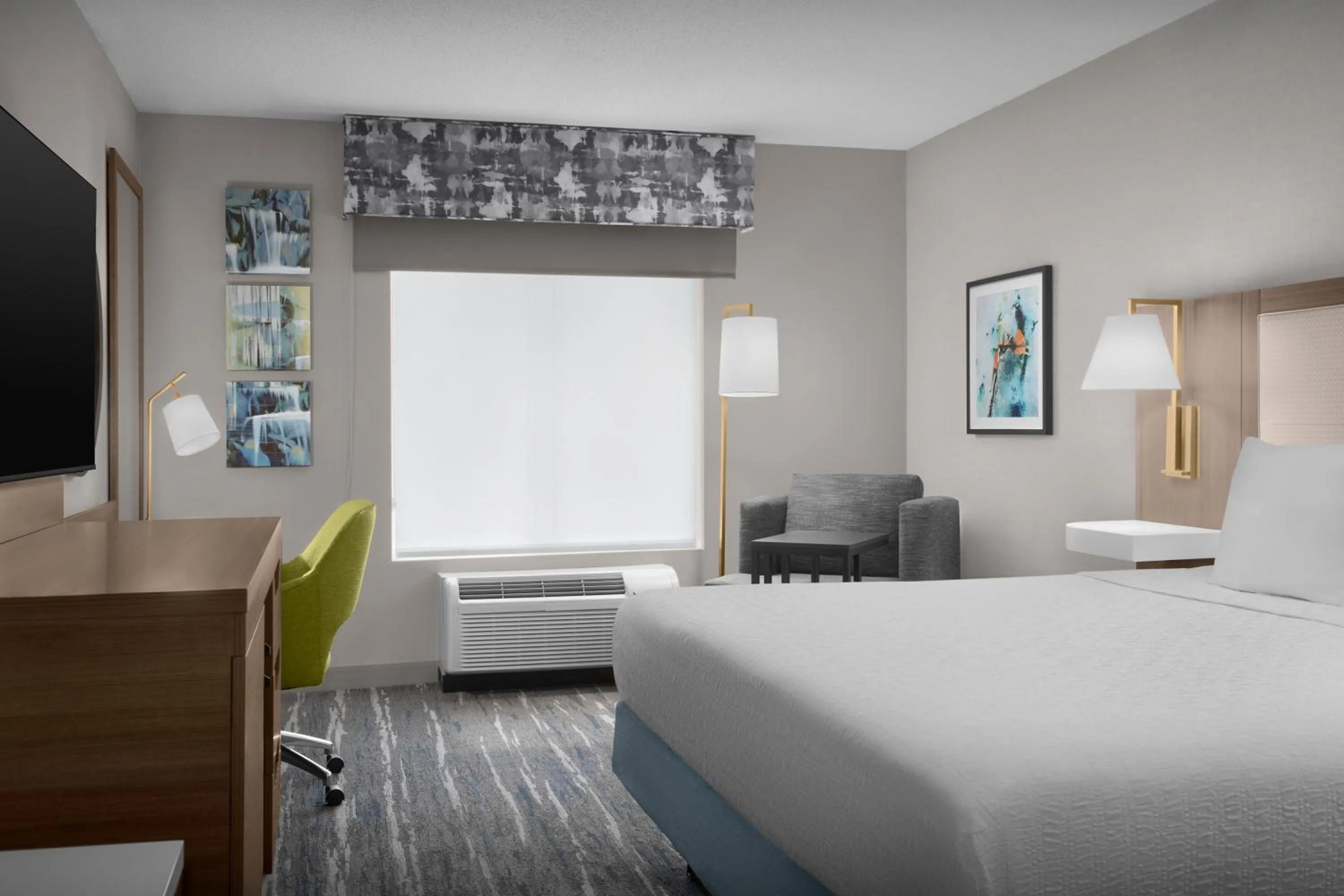 Bed in Hampton Inn Ithaca