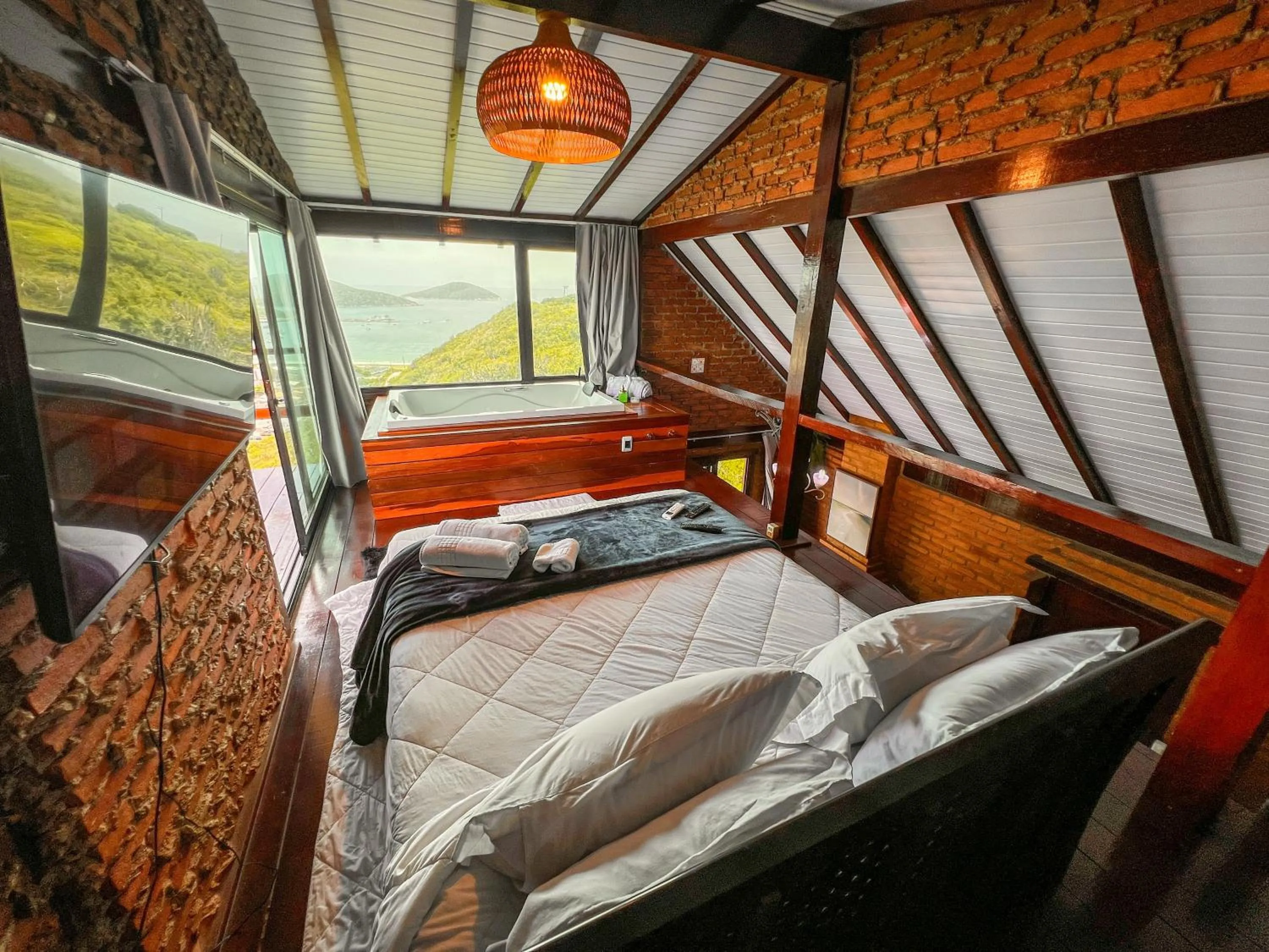 Bed in Pousada e Restaurante Vista Turquesa