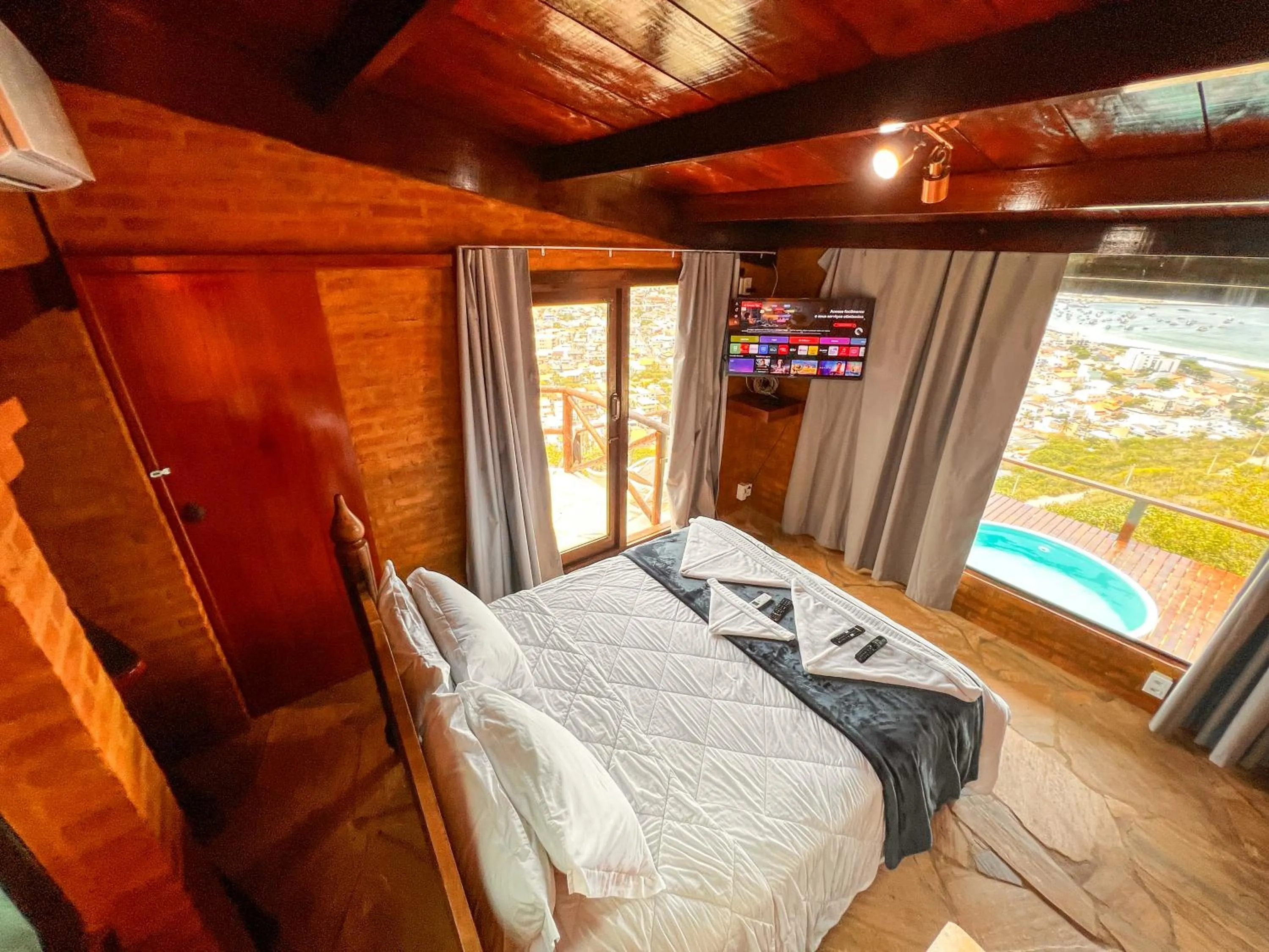 Bed in Pousada e Restaurante Vista Turquesa