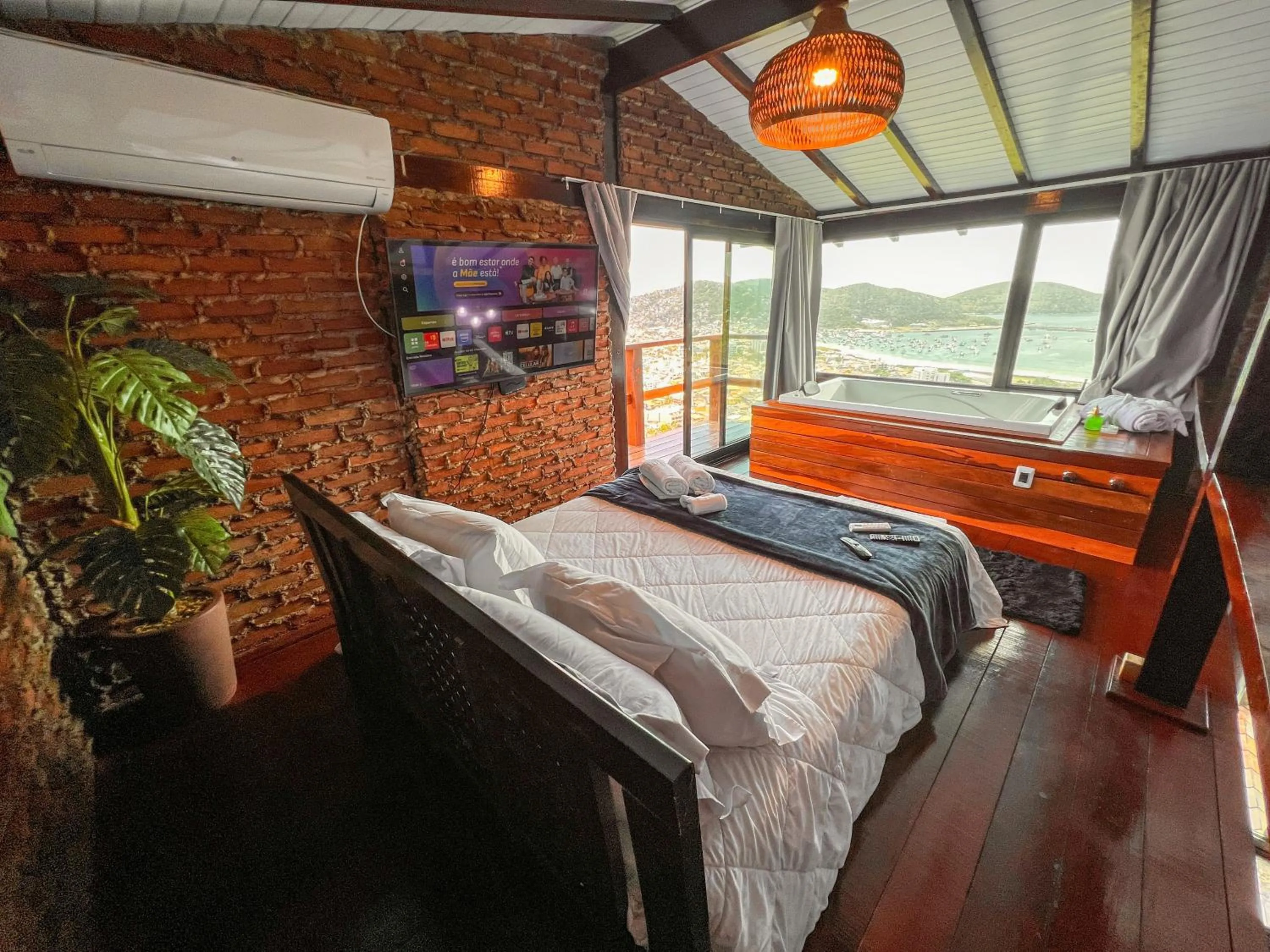 Bed in Pousada e Restaurante Vista Turquesa