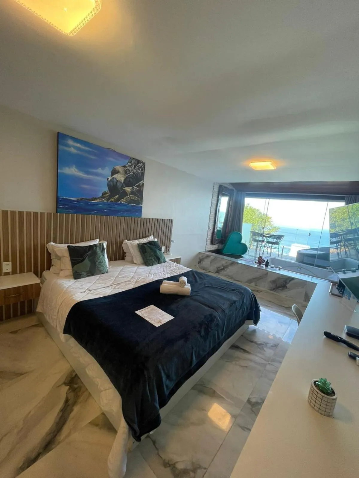 Bed in Pousada e Restaurante Vista Turquesa