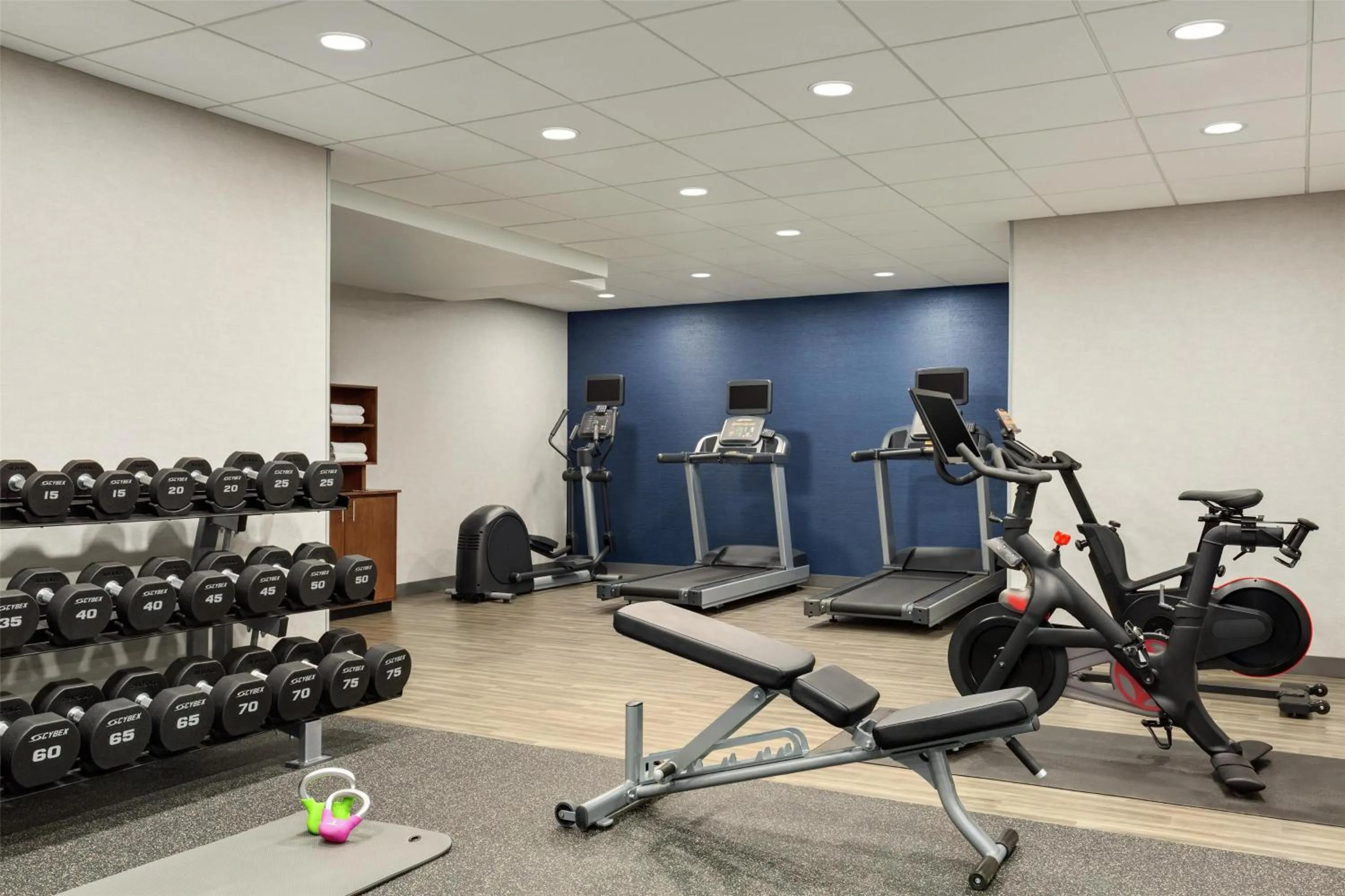 Fitness centre/facilities in Hampton Inn at Tin Lizzie Gaming Resort