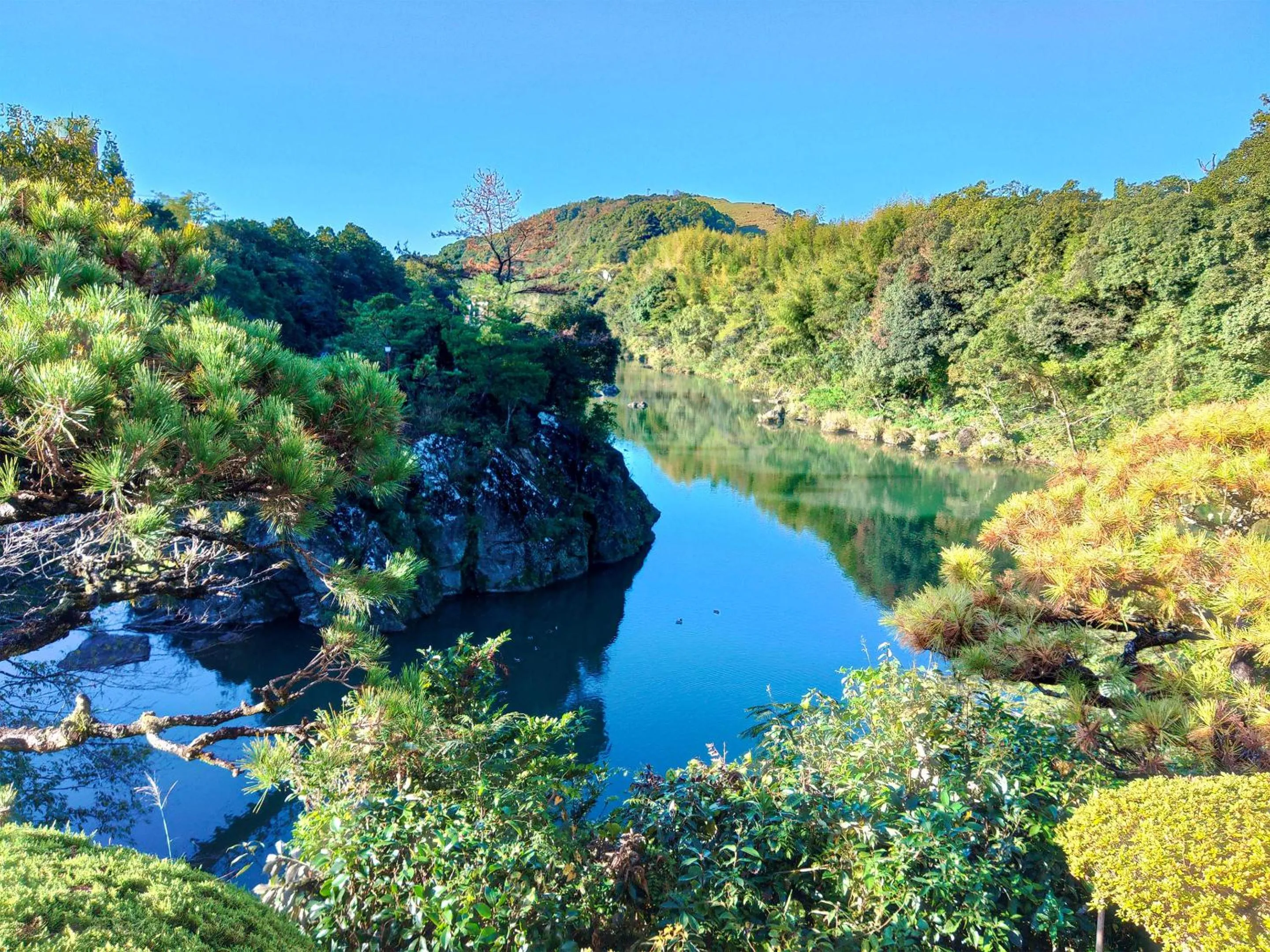 Natural landscape in Yumeno Onsen
