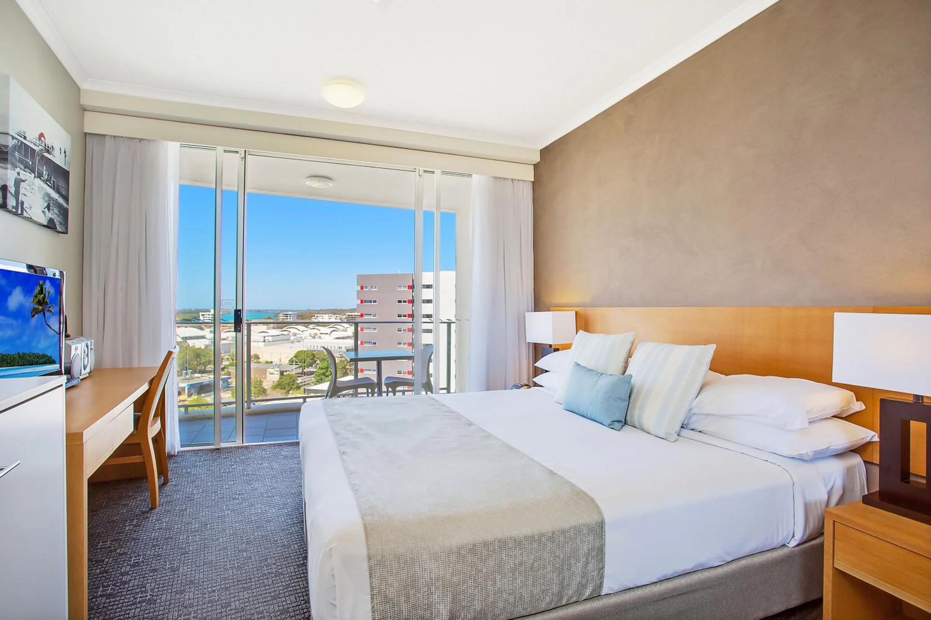 Bedroom, Bed in Mantra Twin Towns