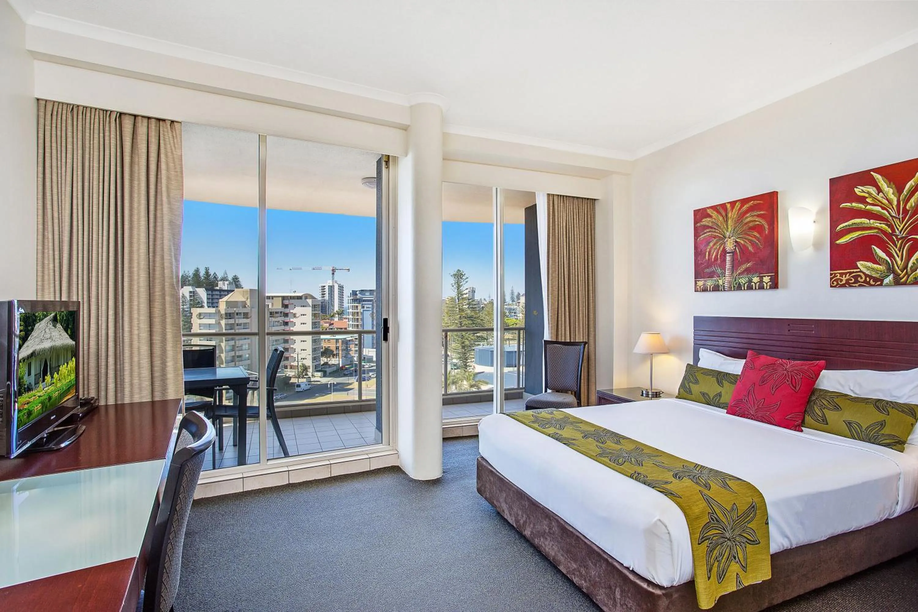 Balcony/Terrace, Bed in Mantra Twin Towns