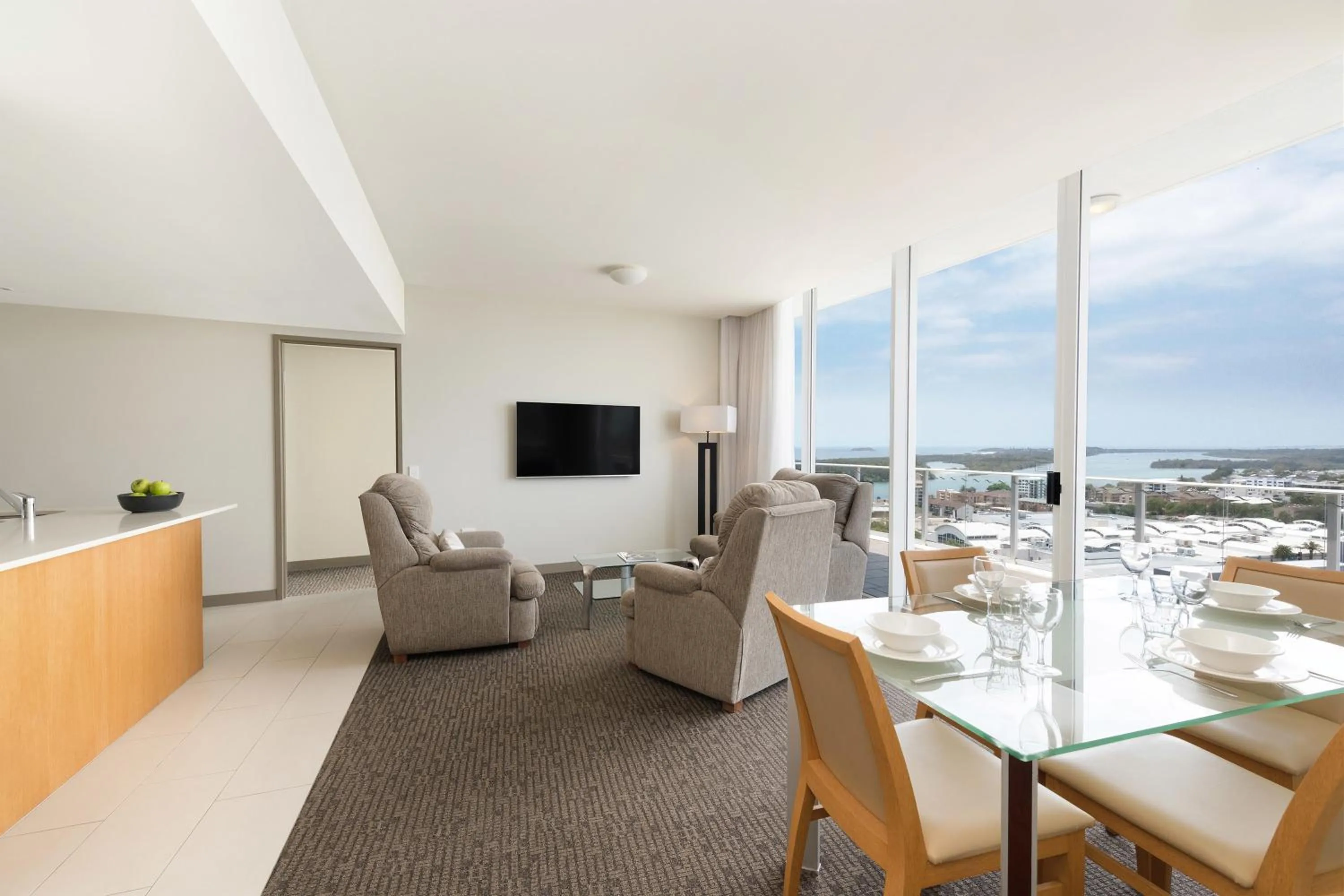 Living room in Mantra Twin Towns