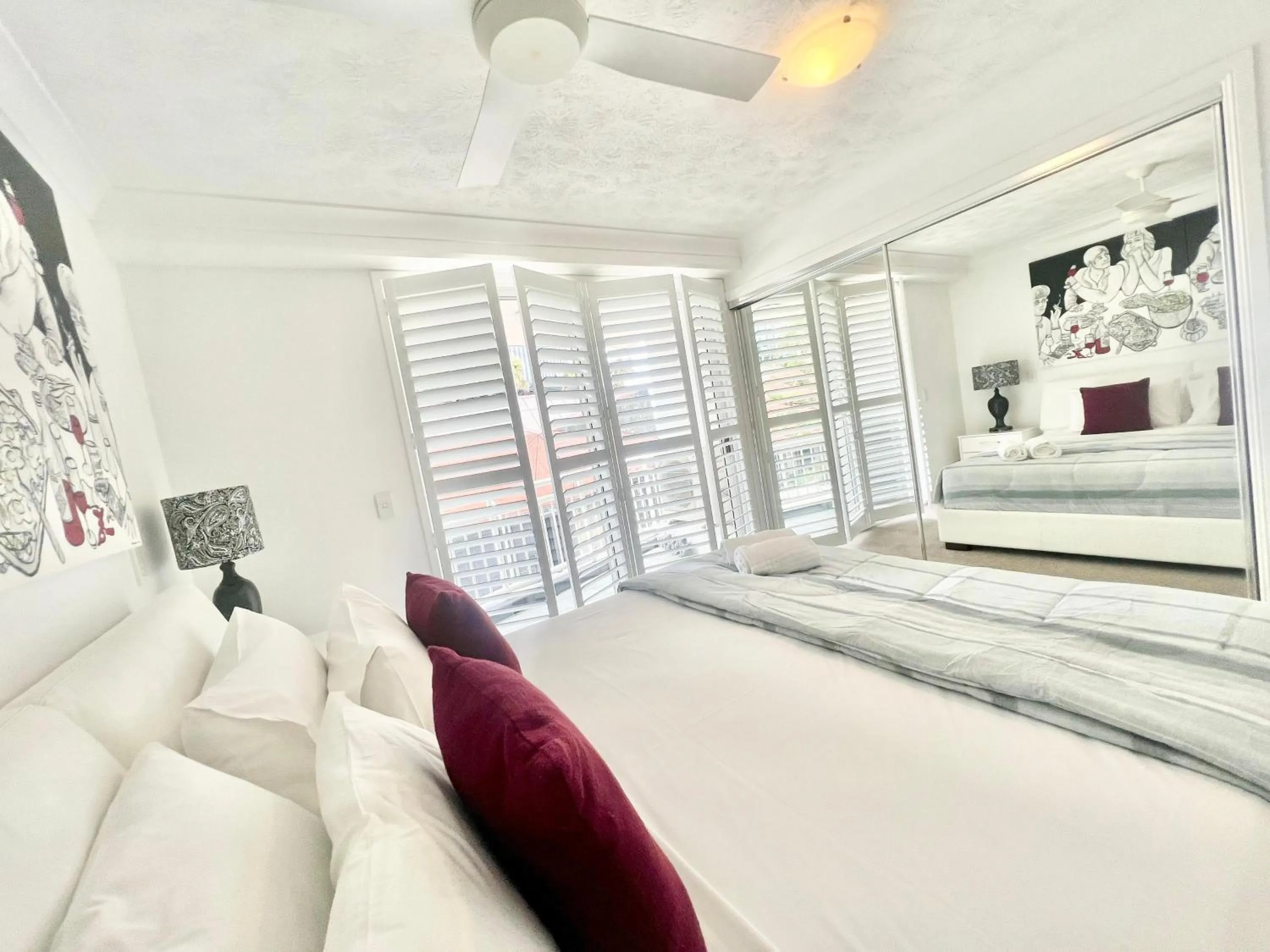 Bedroom, Bed in Wharf Boutique Apartments