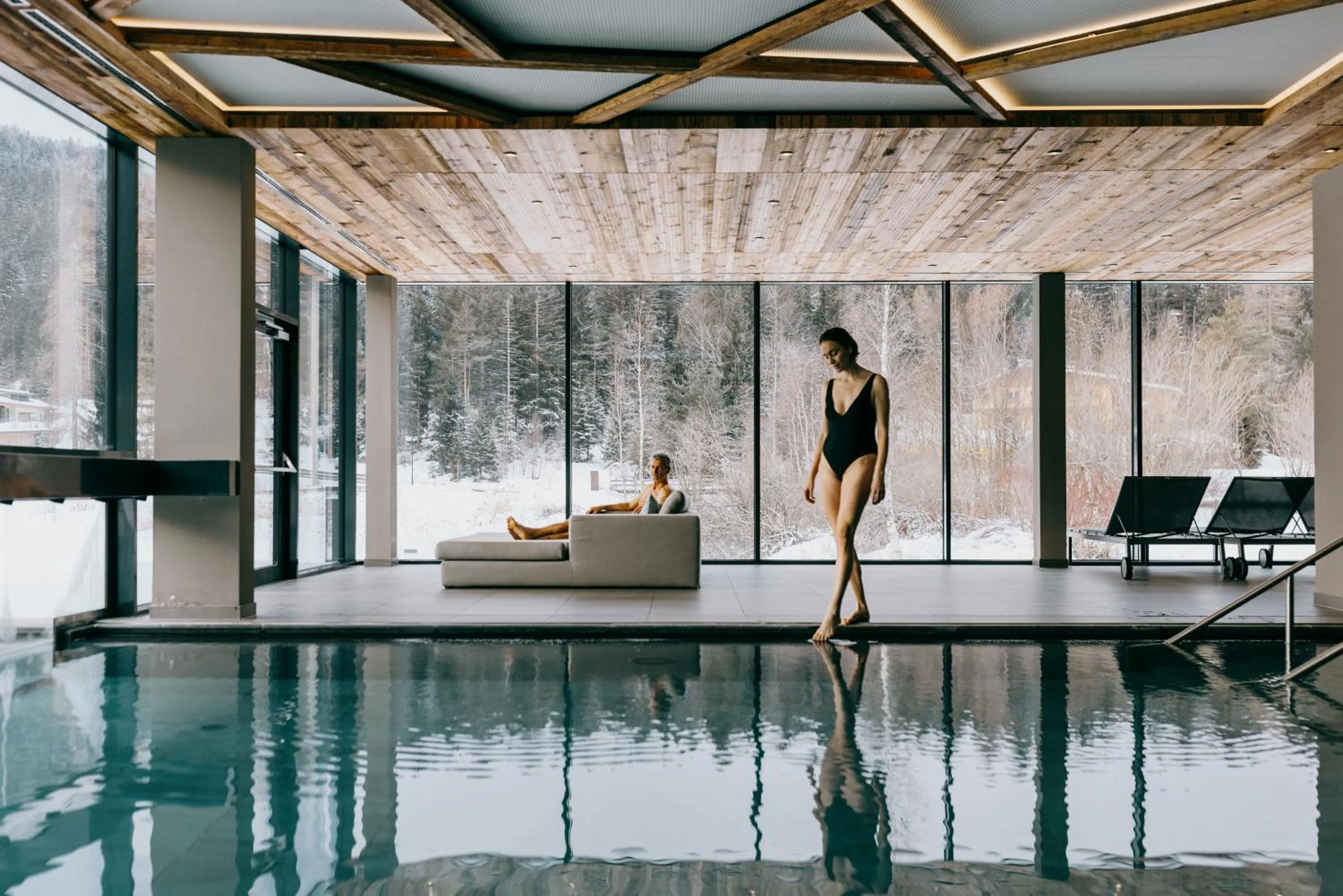 Swimming pool in Hotel Seespitz Superior - Adults Only