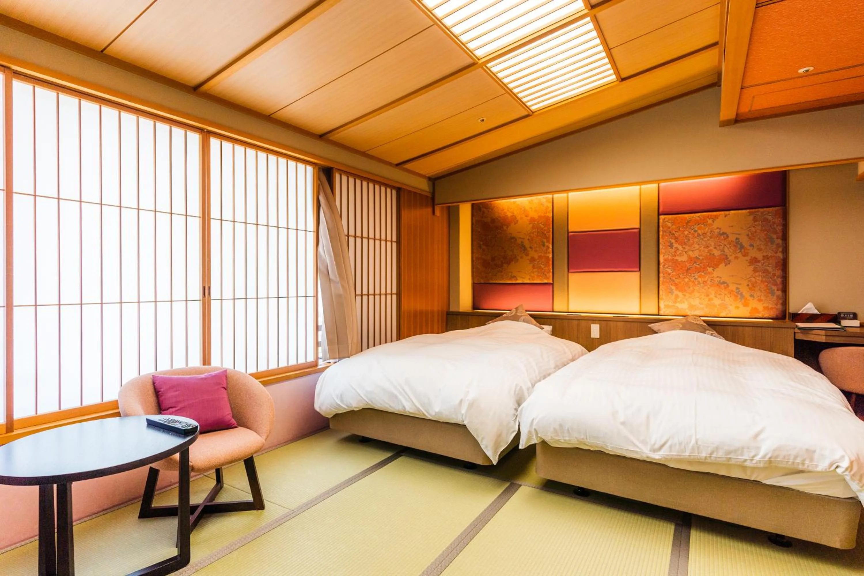 Bed in Tamatsukuri Grand Hotel Choseikaku