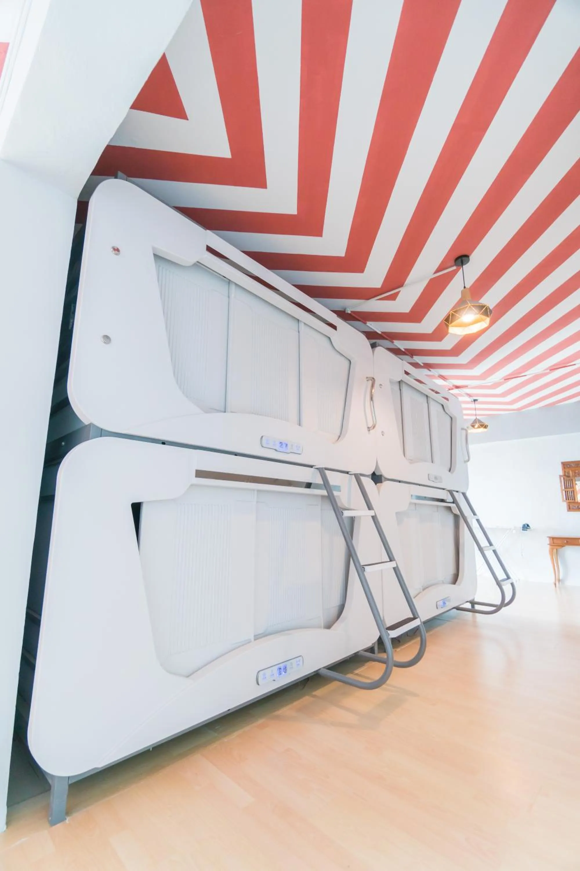 bunk bed, Bed in Seaview Capsule Hotel