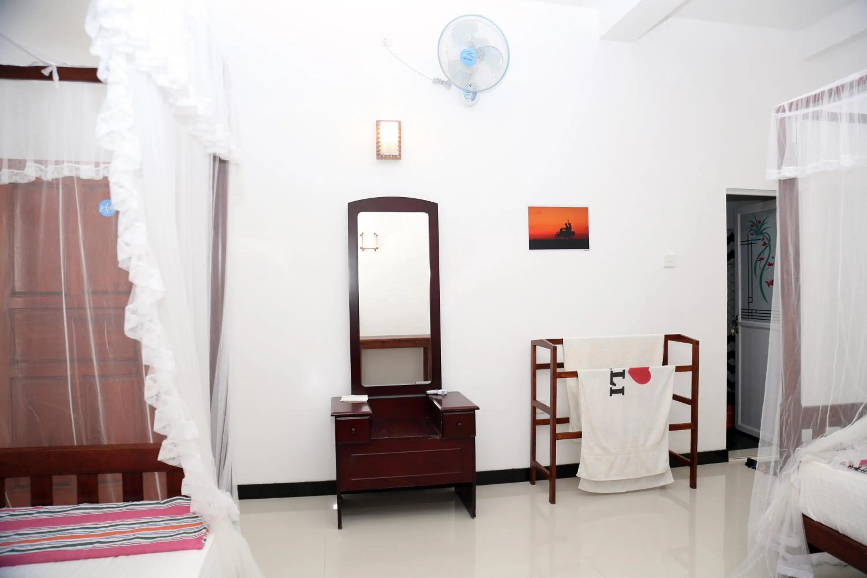 Decorative detail, Bed in Gihan Guesthouse