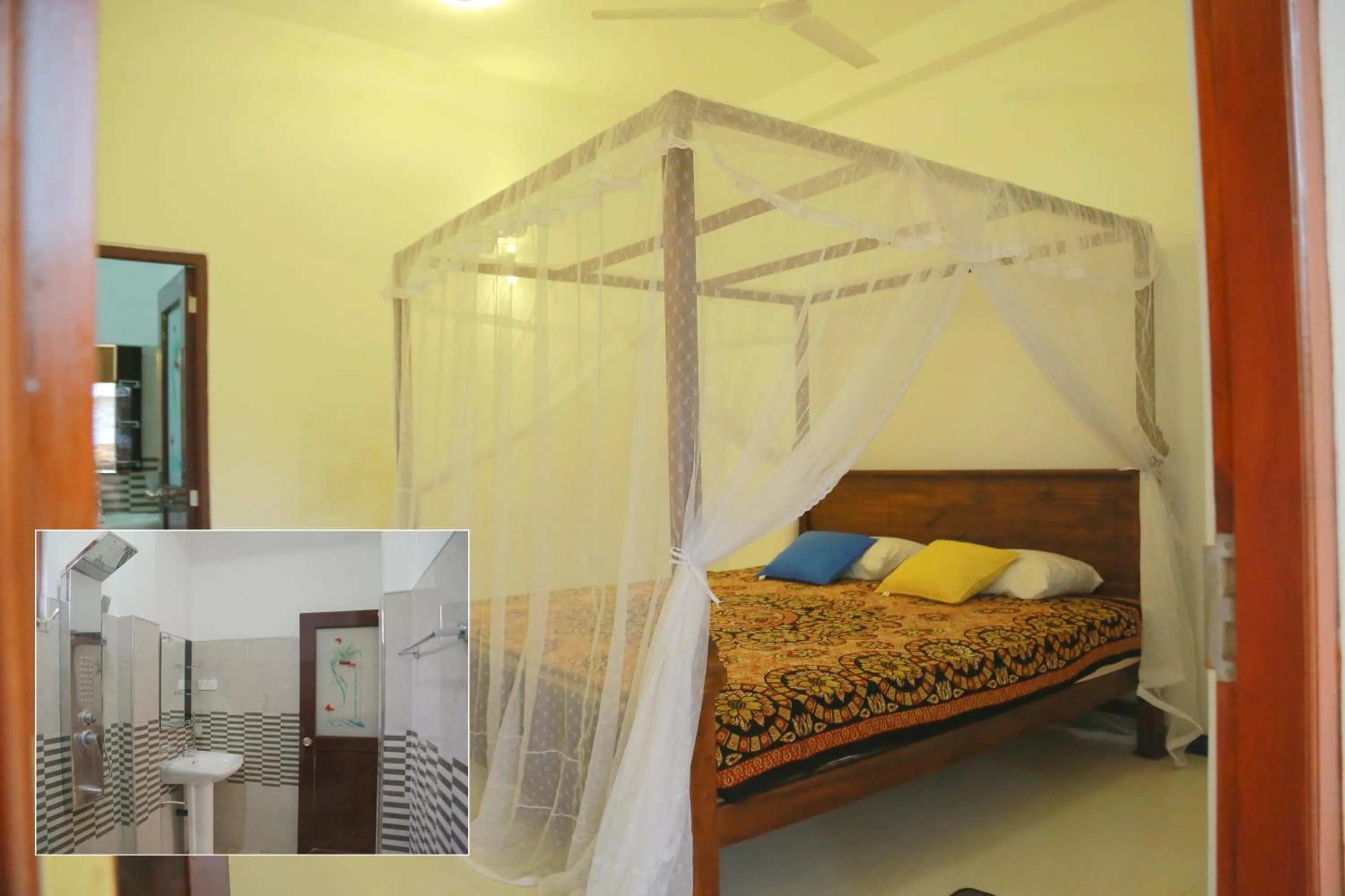 Bed in Gihan Guesthouse