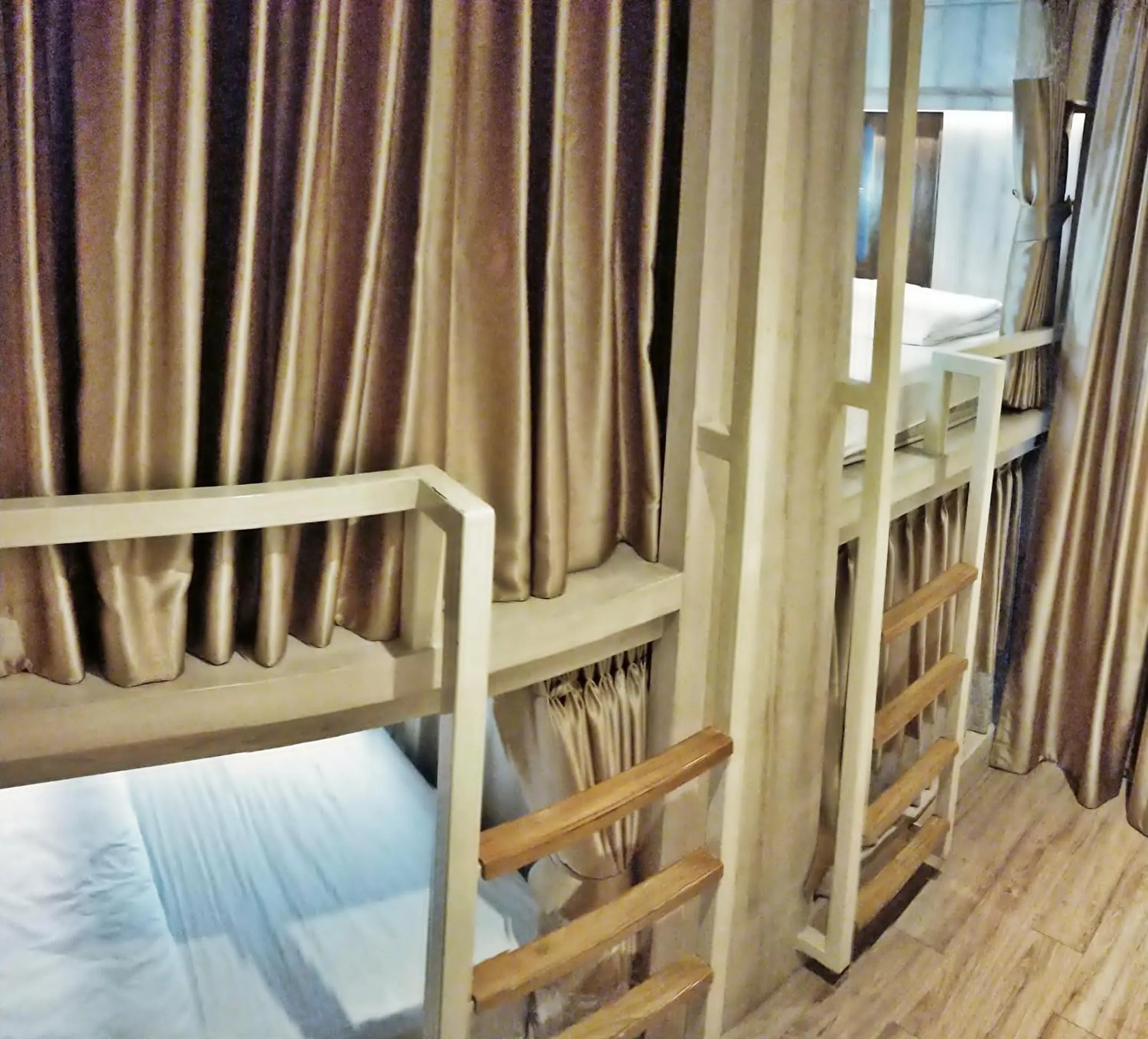 Photo of the whole room, Bed in Mariya Lady Hostel Suvarnabhumi Airport