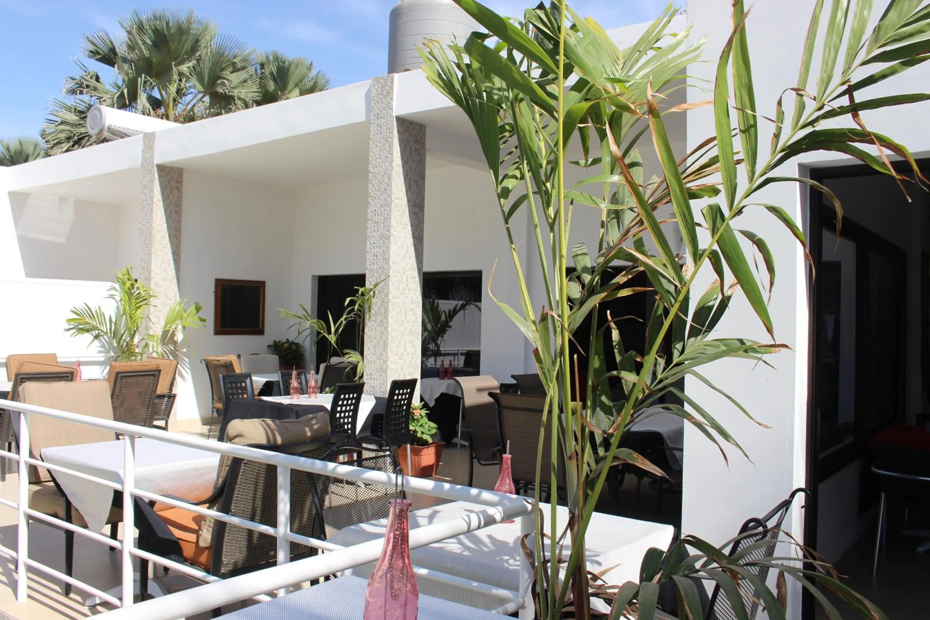 Patio in Swiss Boutique Hotel