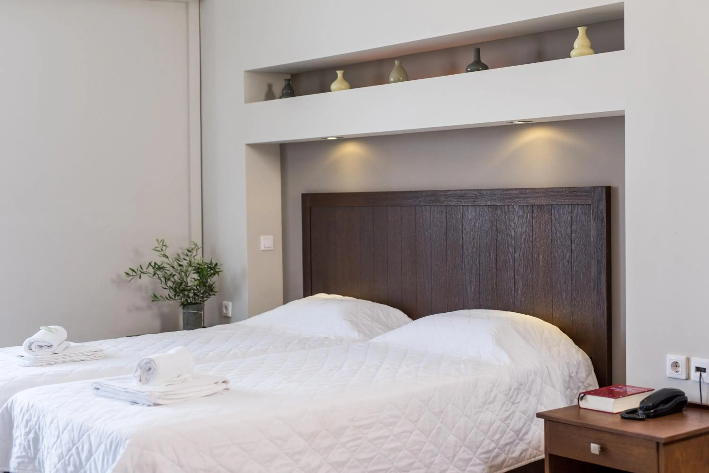 Bed in Mirtilos Studios & Apartments