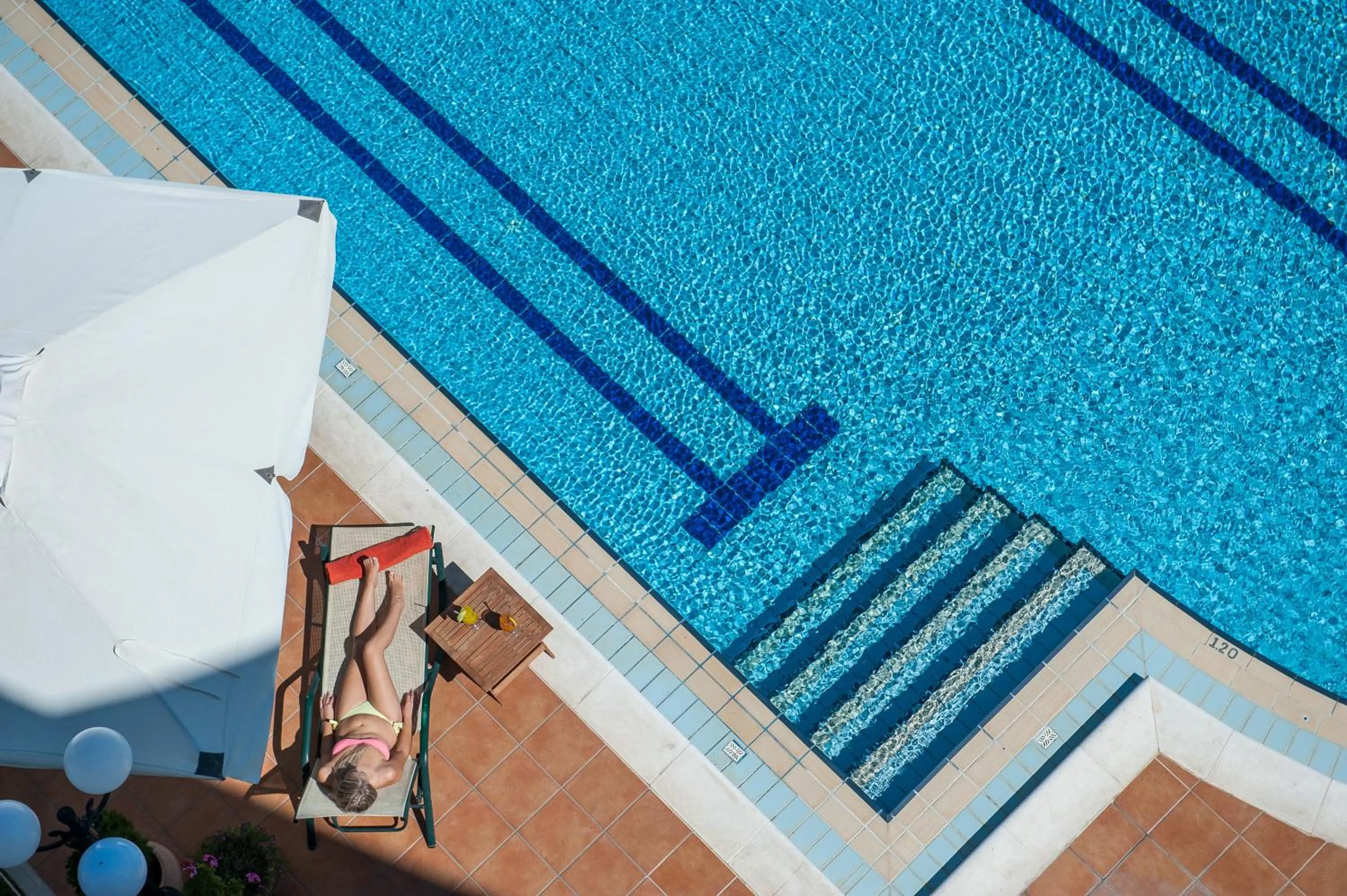 Swimming pool in Mirtilos Studios & Apartments