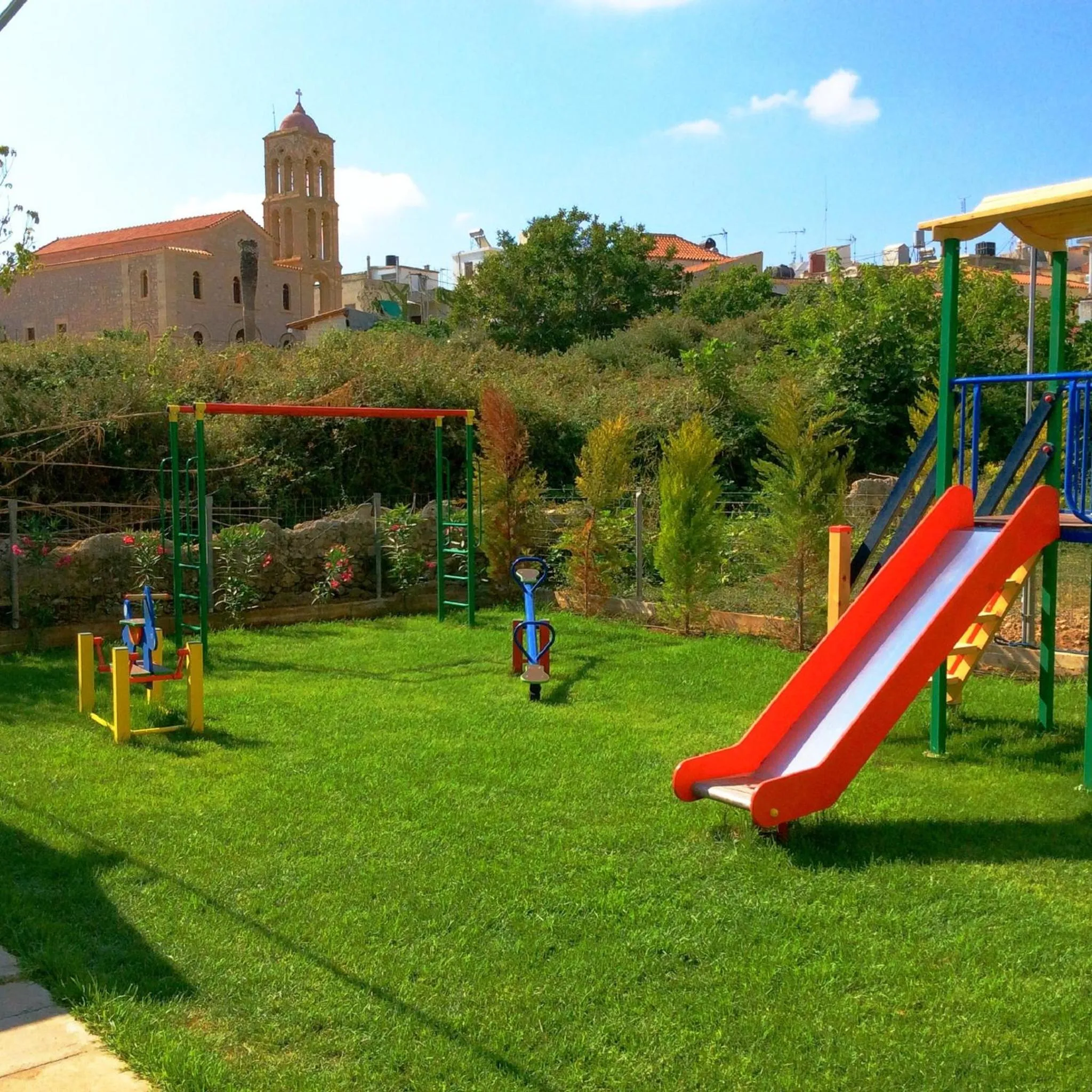 Children play ground in Mirtilos Studios & Apartments