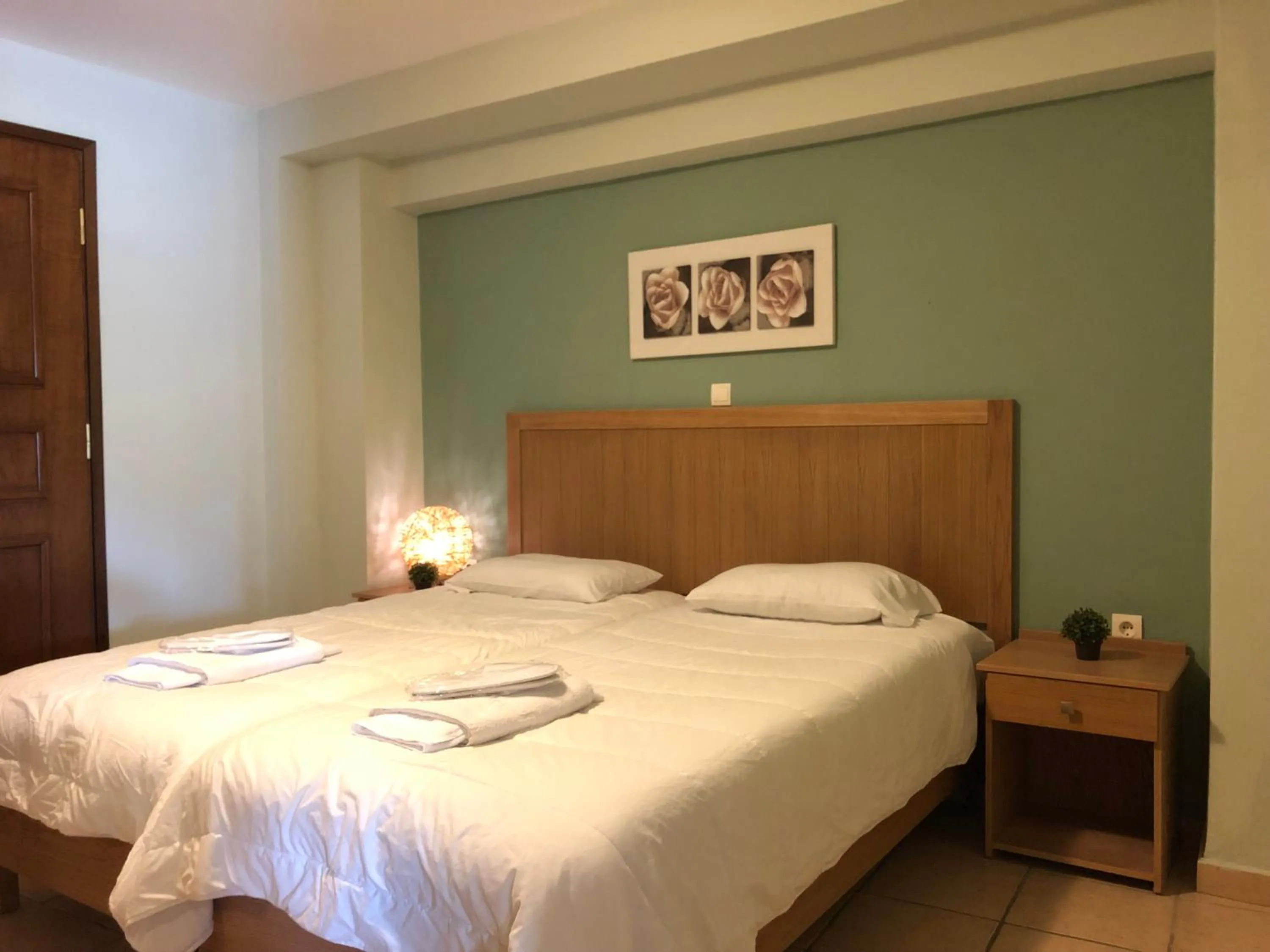 Bed in Mirtilos Studios & Apartments