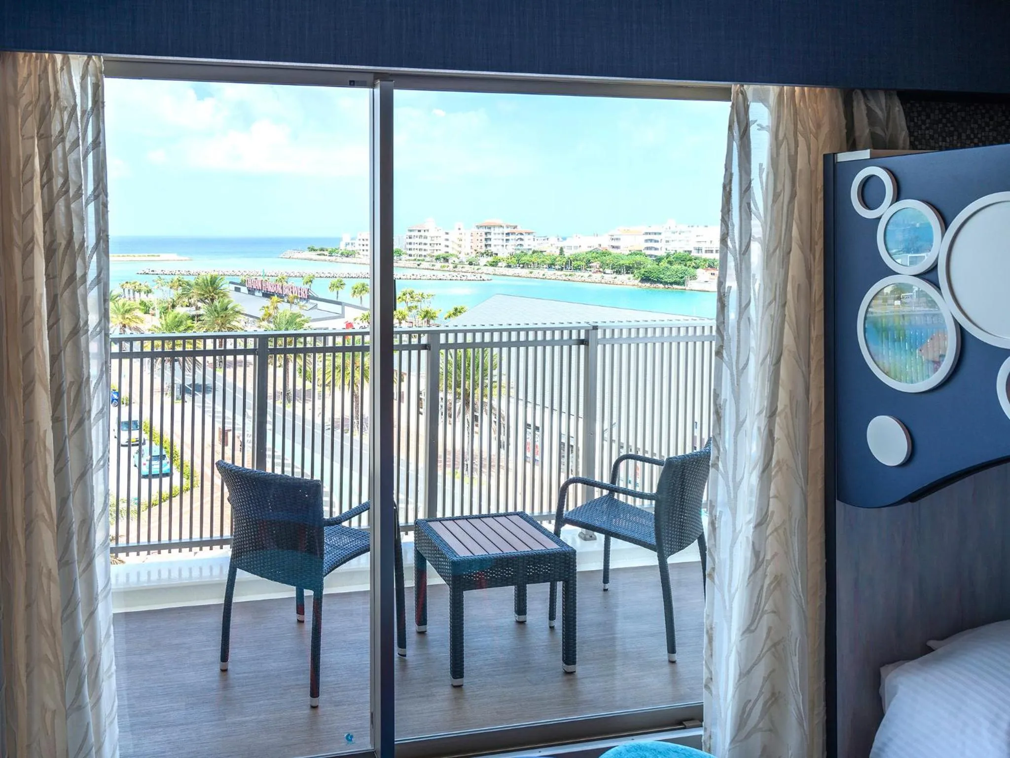 Balcony/Terrace in La'gent Hotel Okinawa Chatan Hotel and Hostel