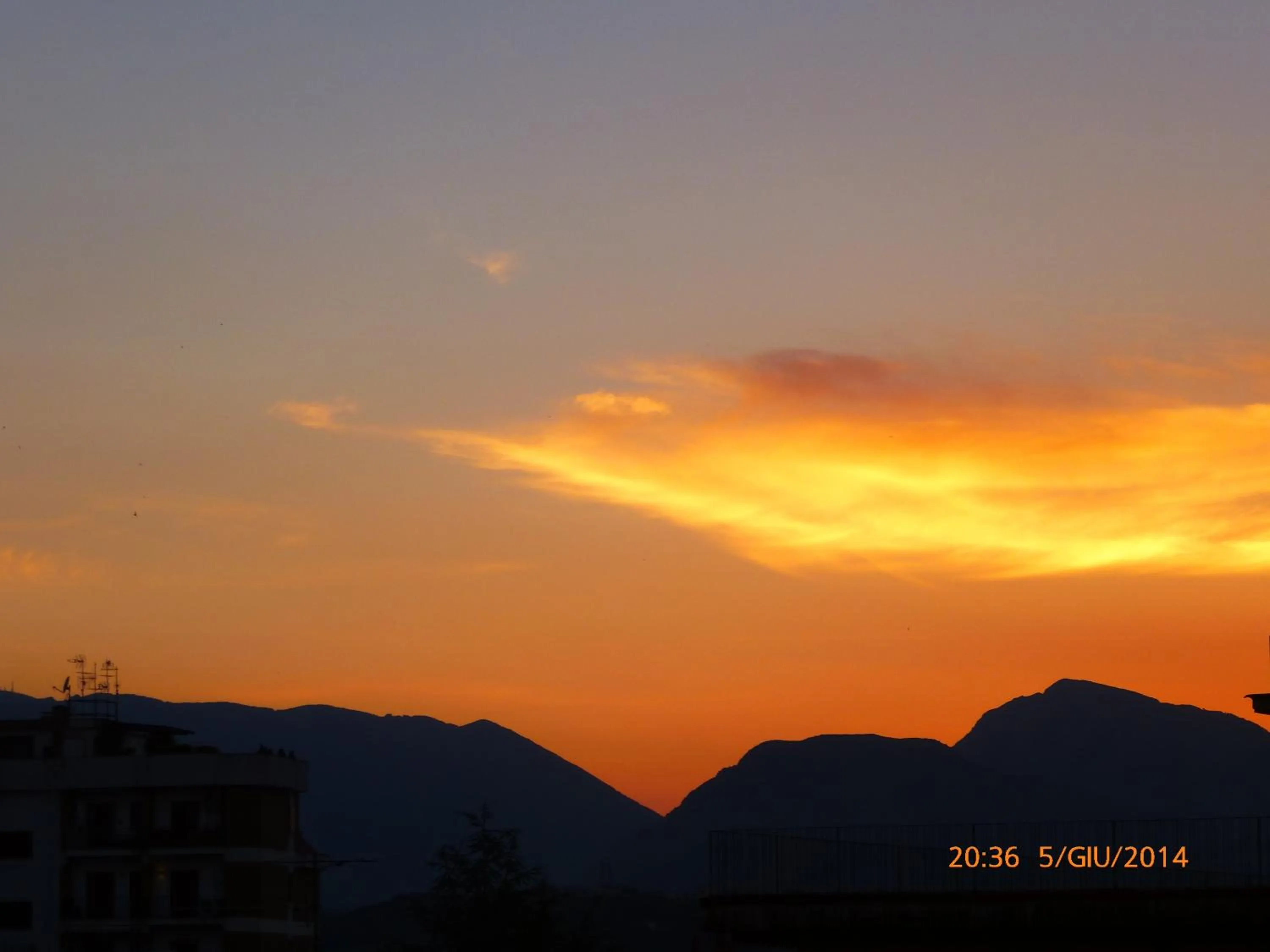 Sunset in B&B Domus Traiani Benevento