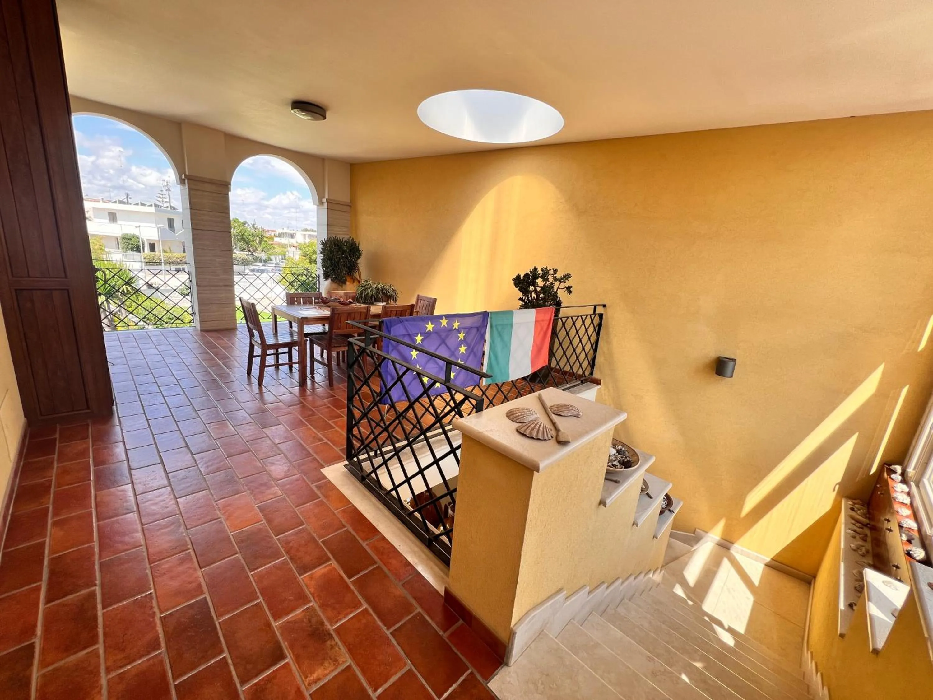 Balcony/Terrace in B&B La Rosa Blu